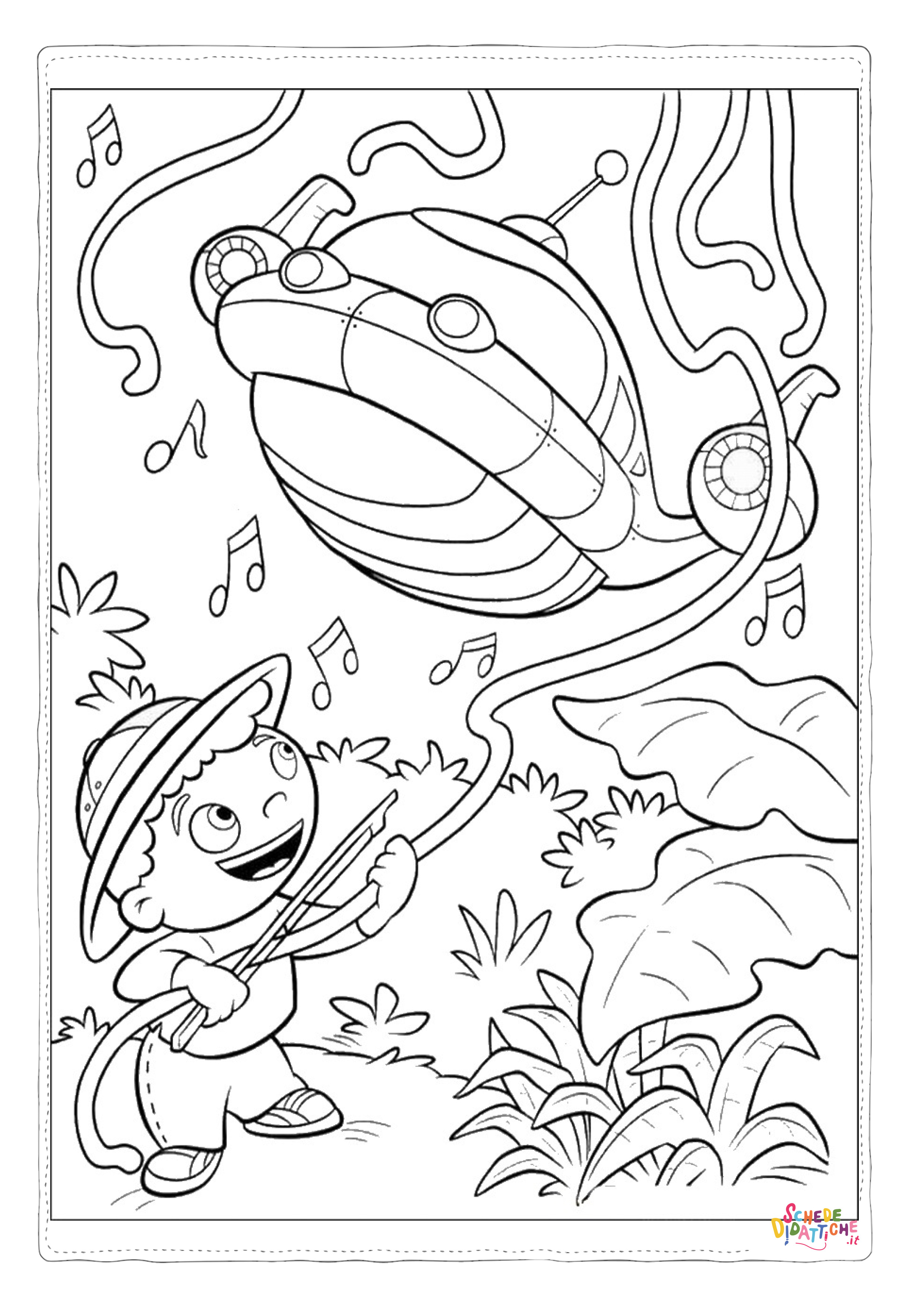 Disegno "Disegno di sottomarino da stampare e colorare 3" Disegno di sottomarino da stampare e colorare 3