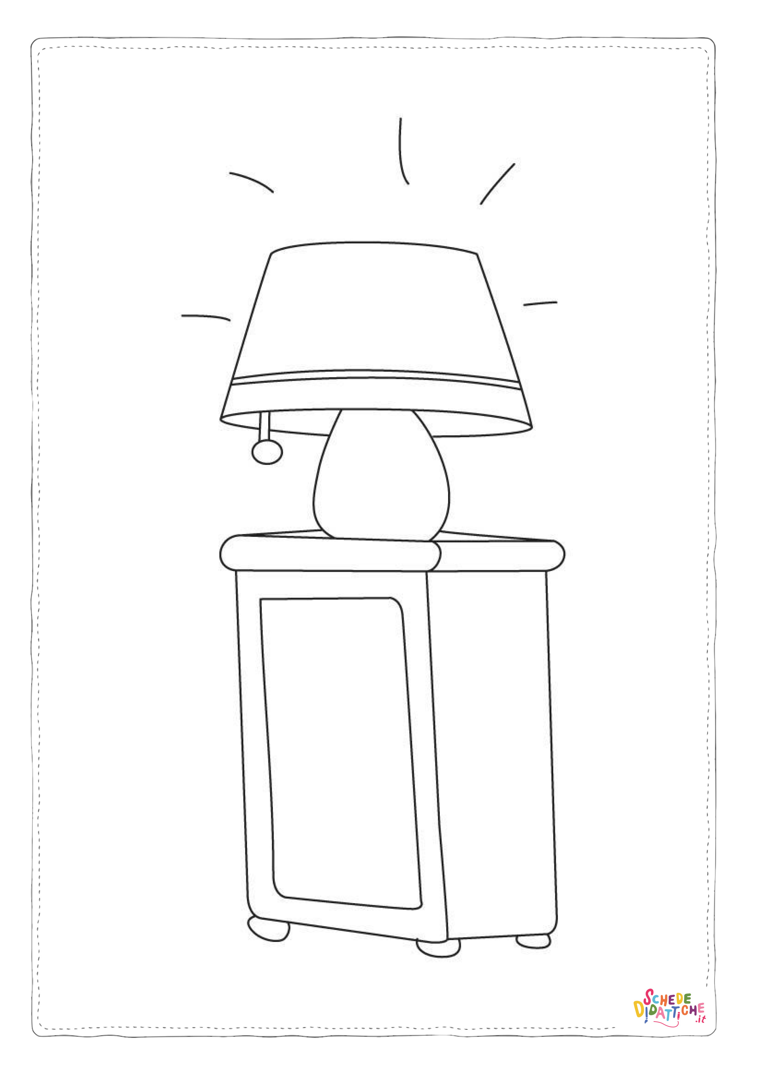 Disegno "Disegno di arredamento da stampare e colorare" Disegno di arredamento da stampare e colorare