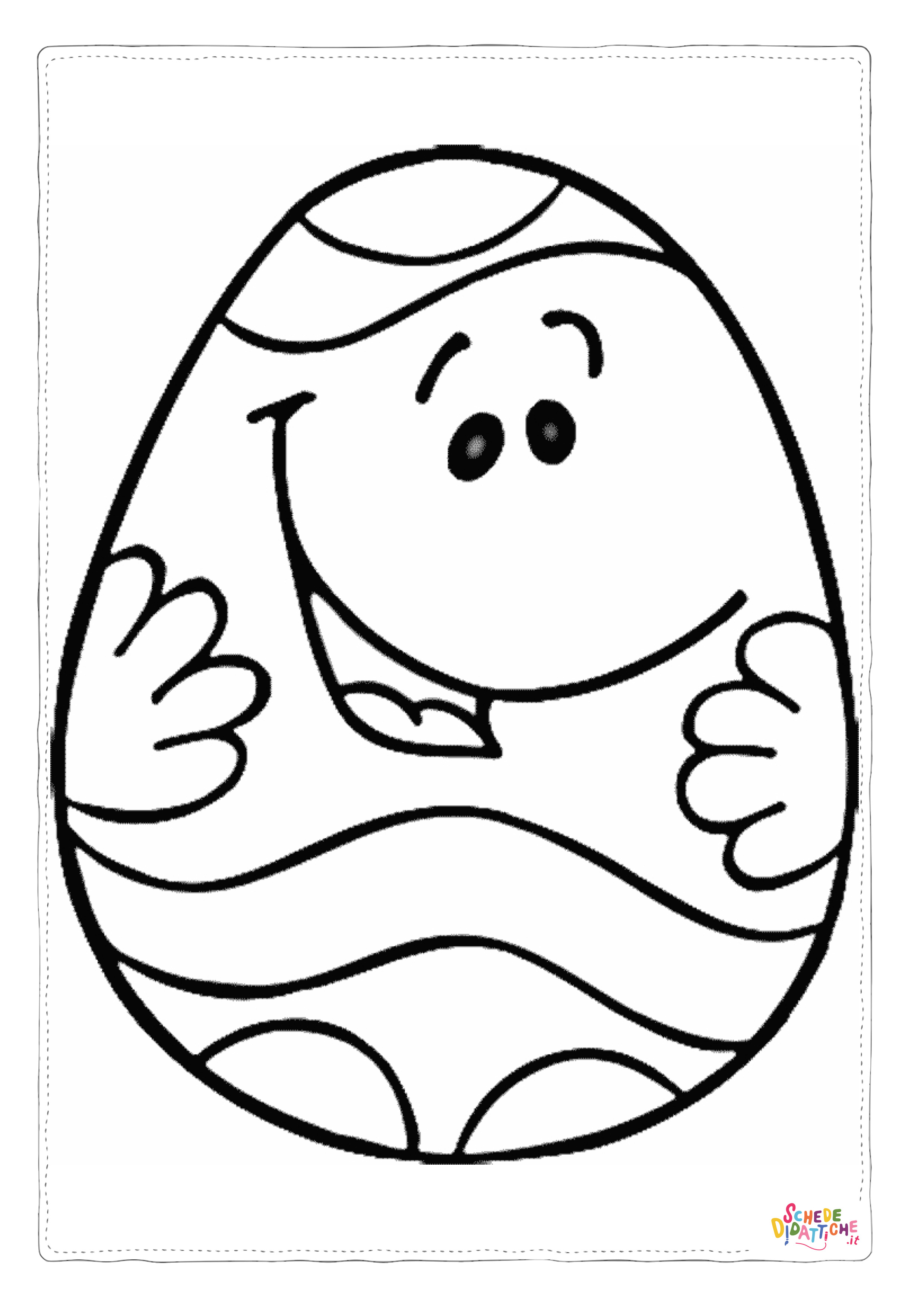 Disegno "Disegno di uovo di Pasqua da stampare e colorare 24" Disegno di uovo di Pasqua da stampare e colorare 24