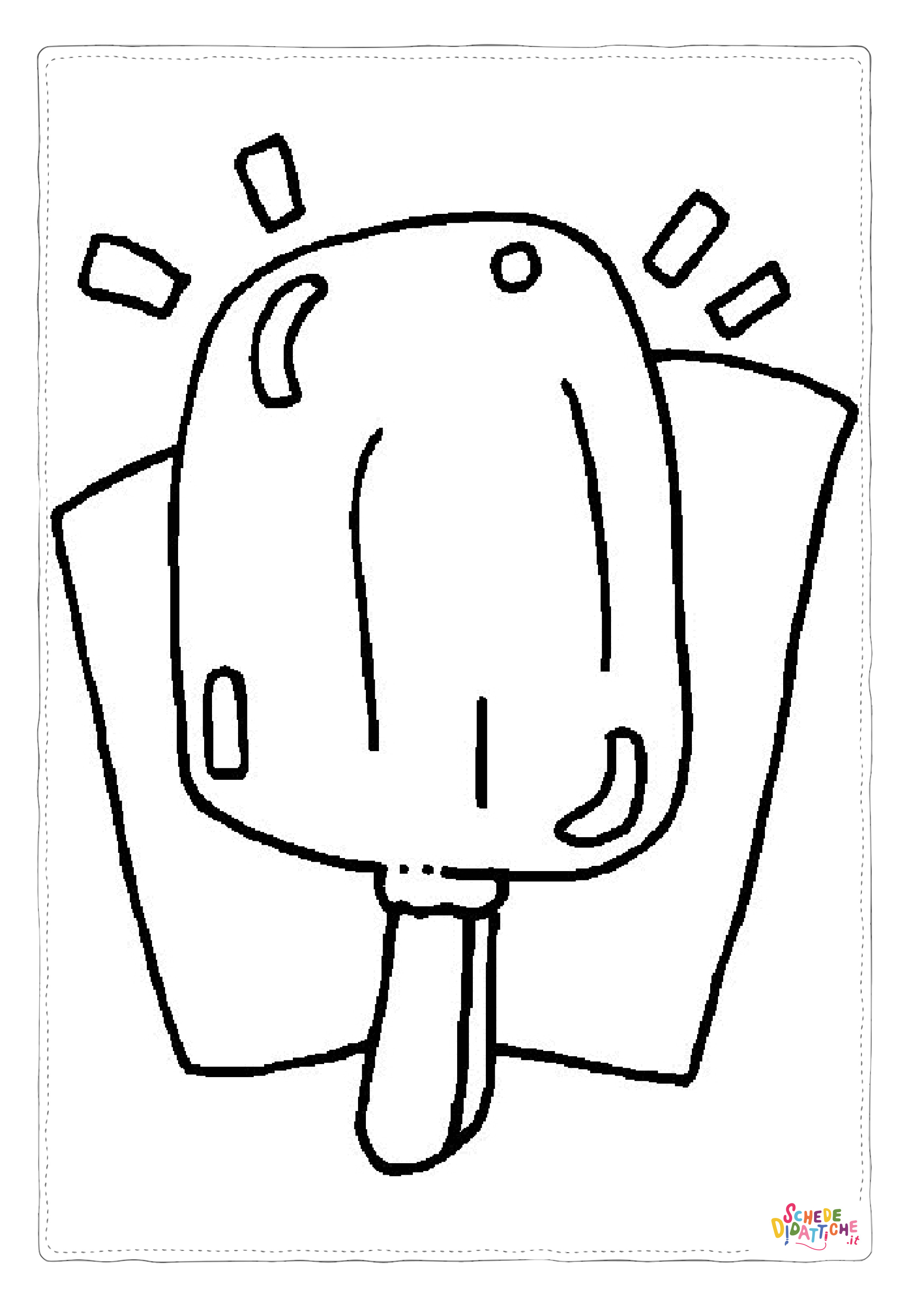 Disegno "Disegno di ghiacciolo da stampare e colorare 4" Disegno di ghiacciolo da stampare e colorare 4