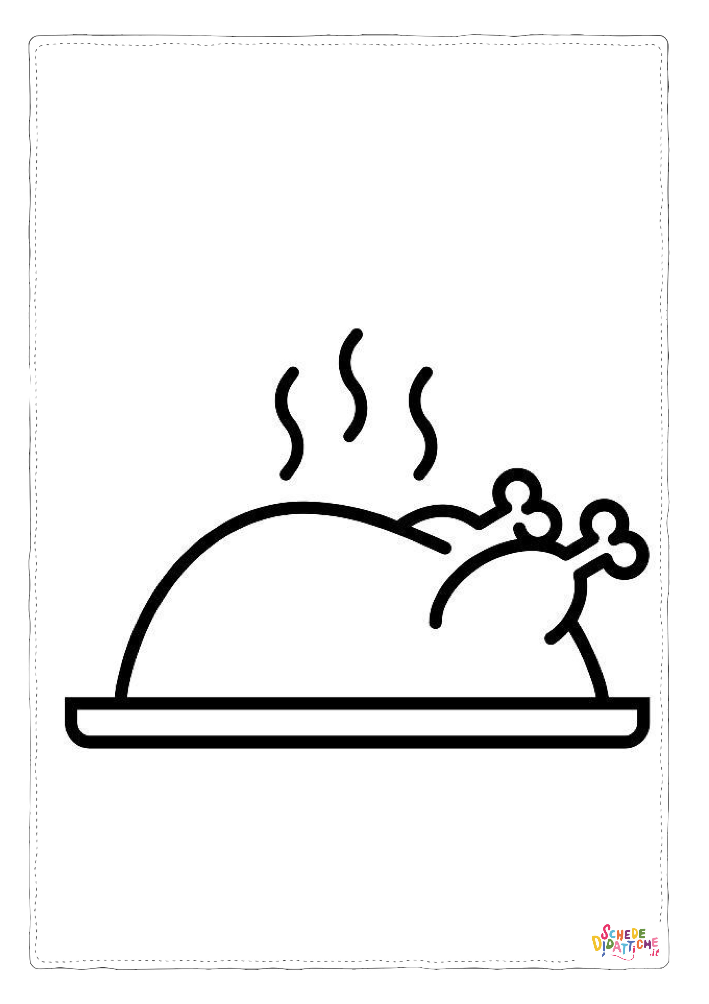Disegno di carne da stampare e colorare 30