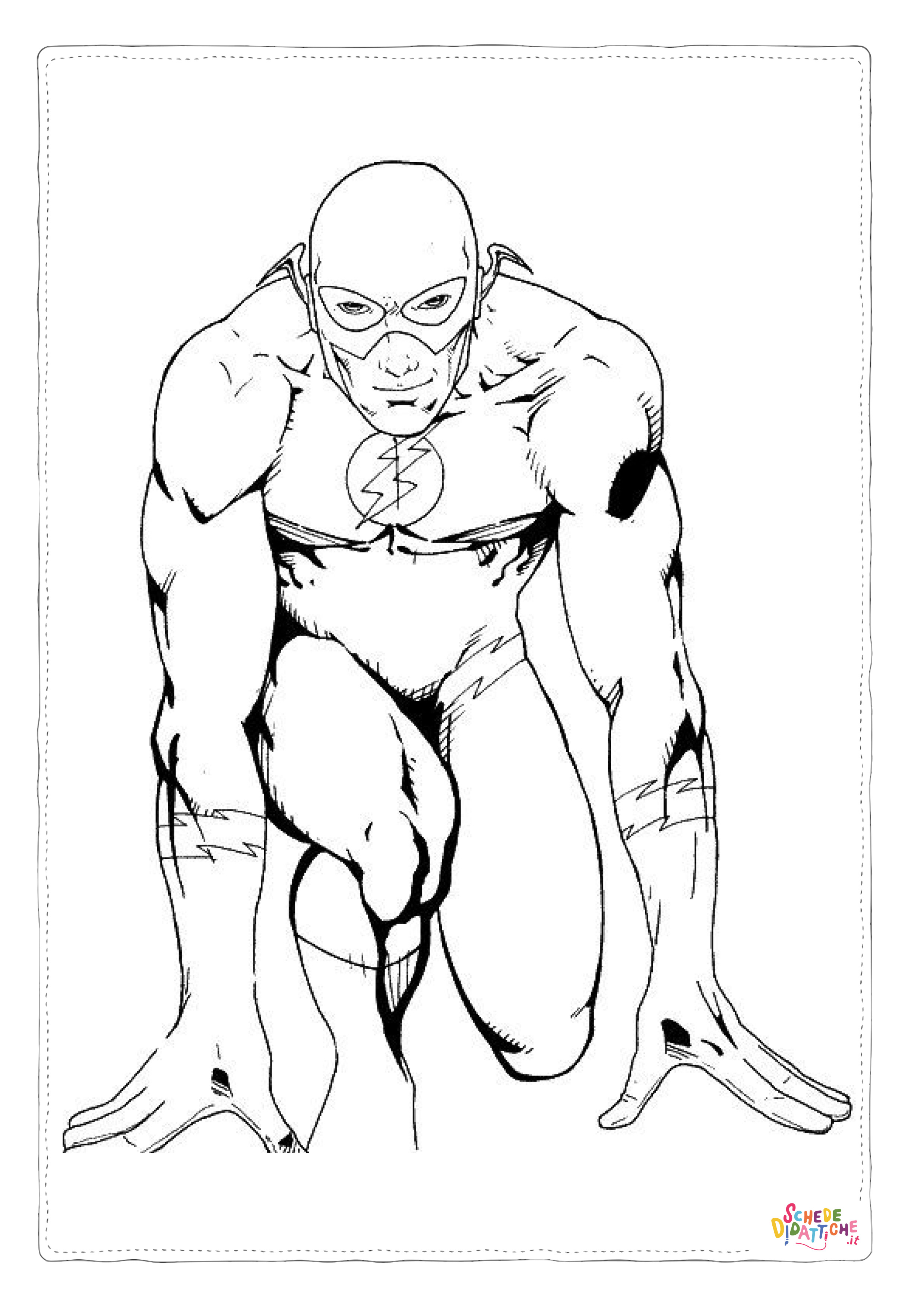 Disegno di Flash da stampare e colorare 2