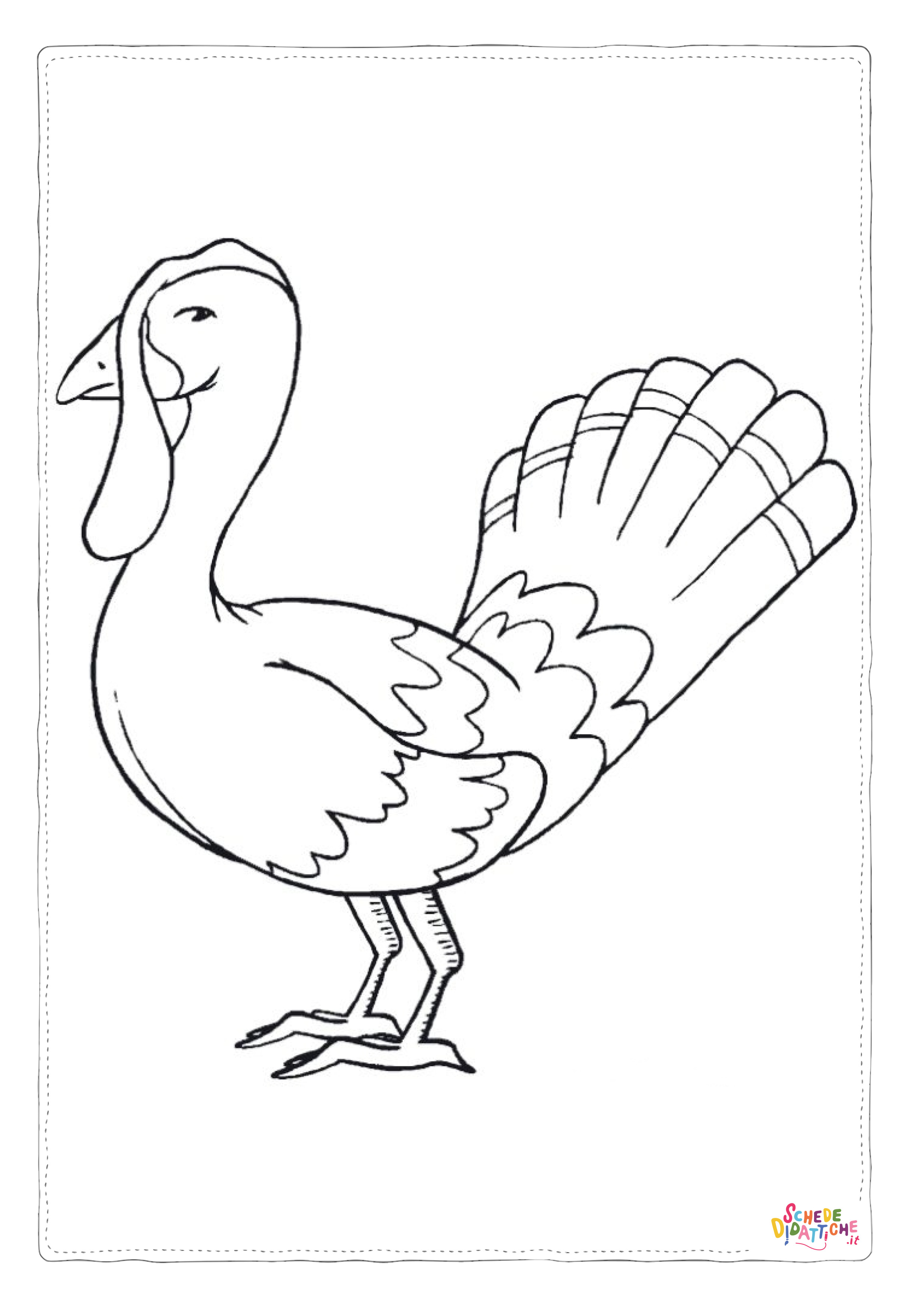 Disegno di tacchino da stampare e colorare 59