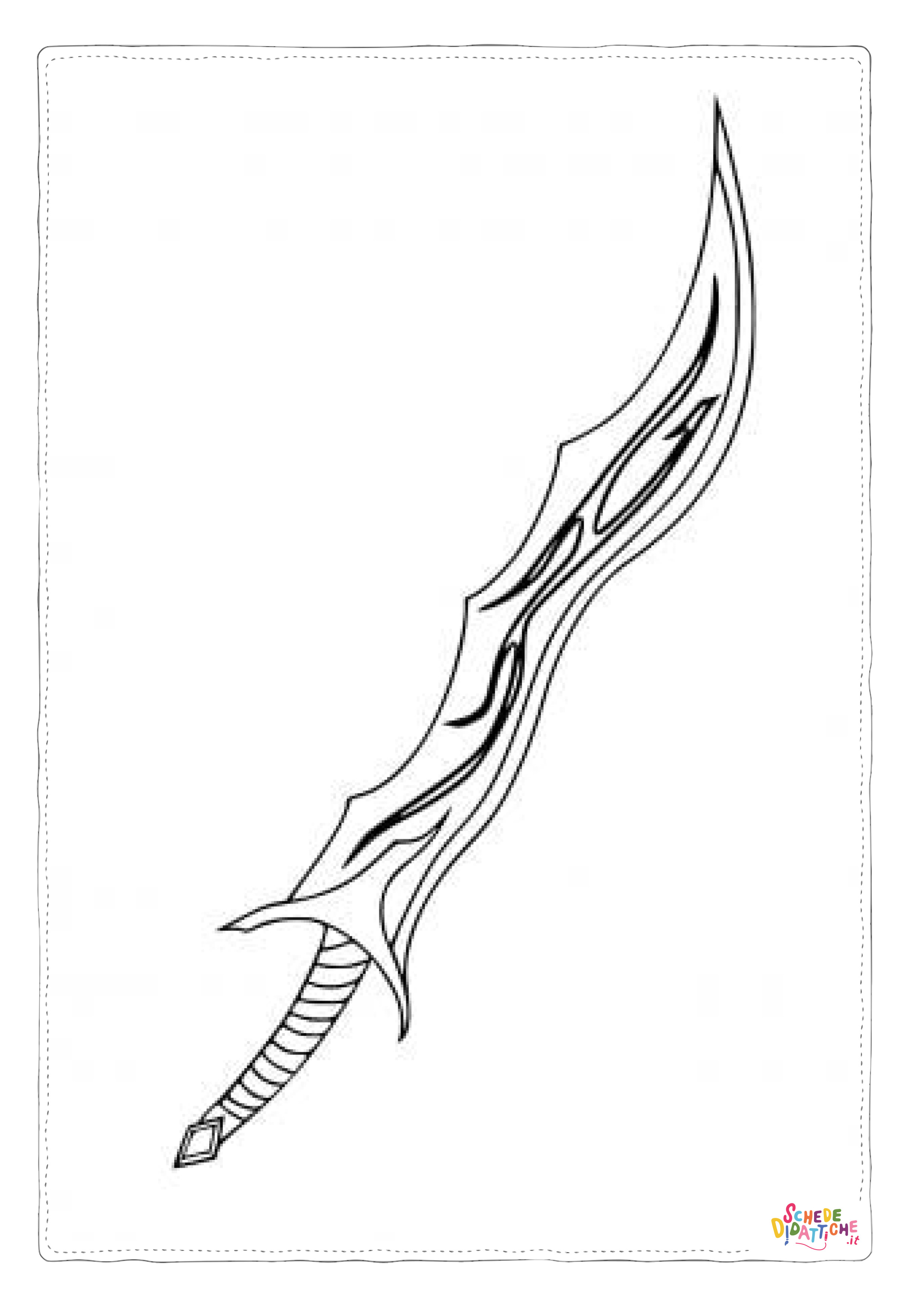 Spade da colorare  12