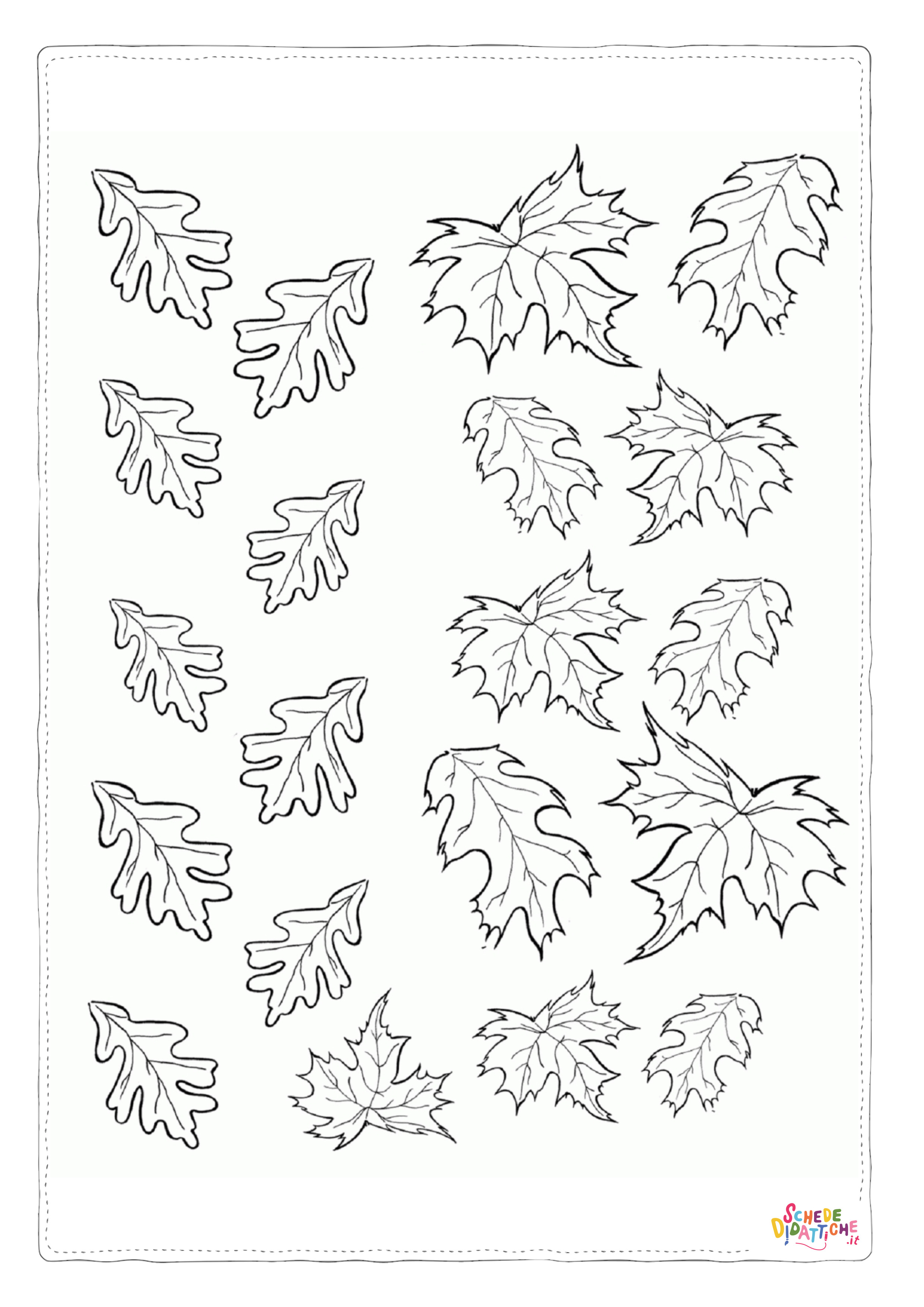 Disegno "Disegno di foglia da stampare e colorare 59" Disegno di foglia da stampare e colorare 59