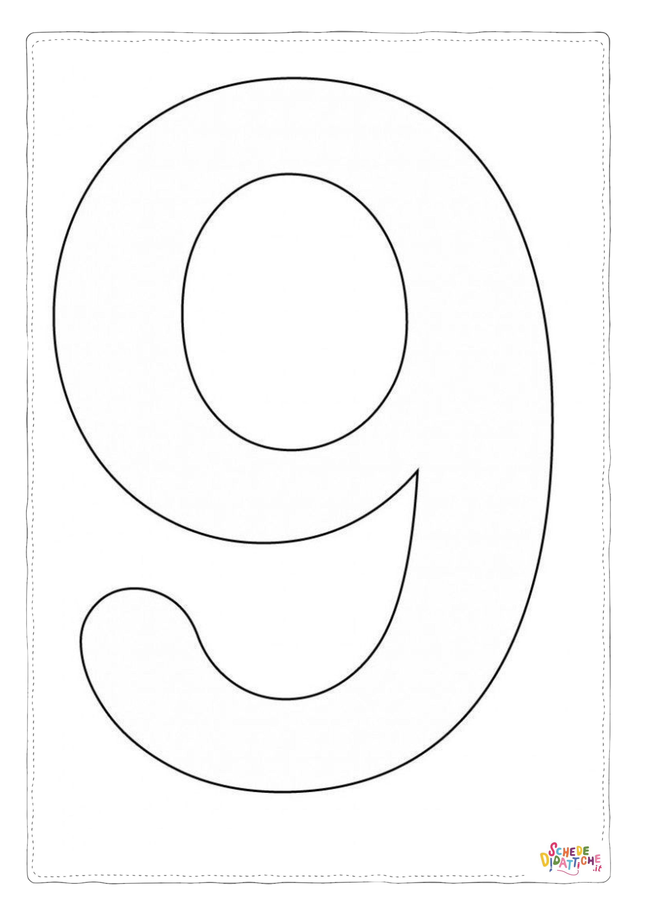 Disegno "Disegno di numero da stampare e colorare 62" Disegno di numero da stampare e colorare 62
