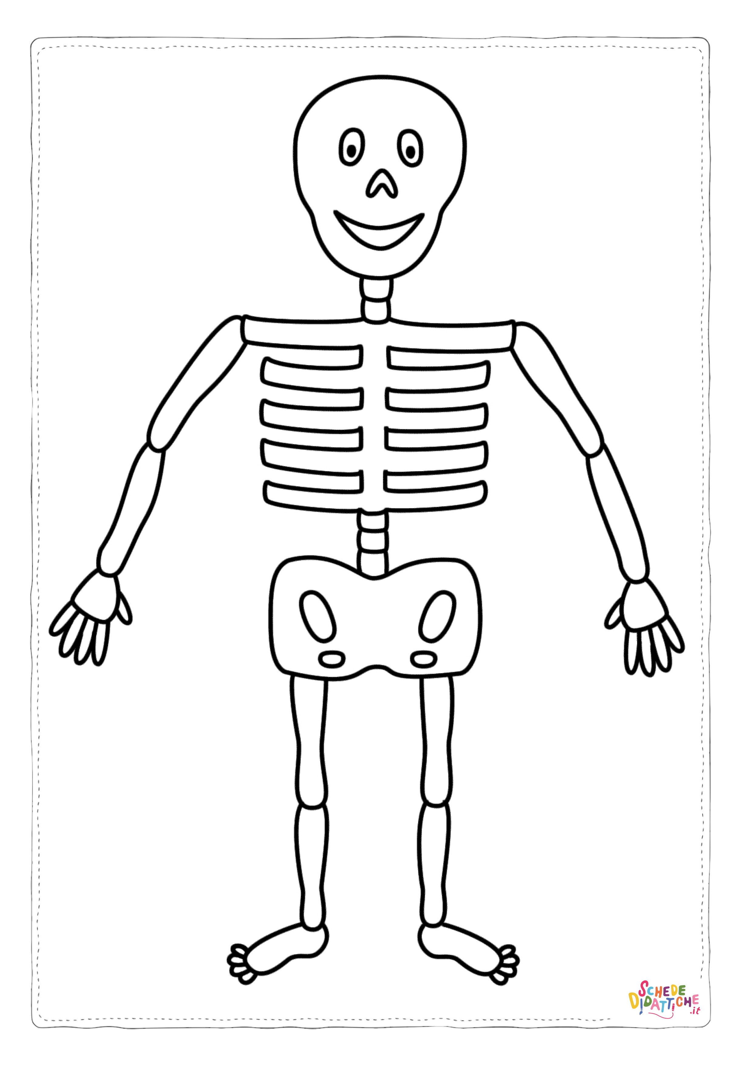 Disegno di parti del corpo da stampare e colorare 5