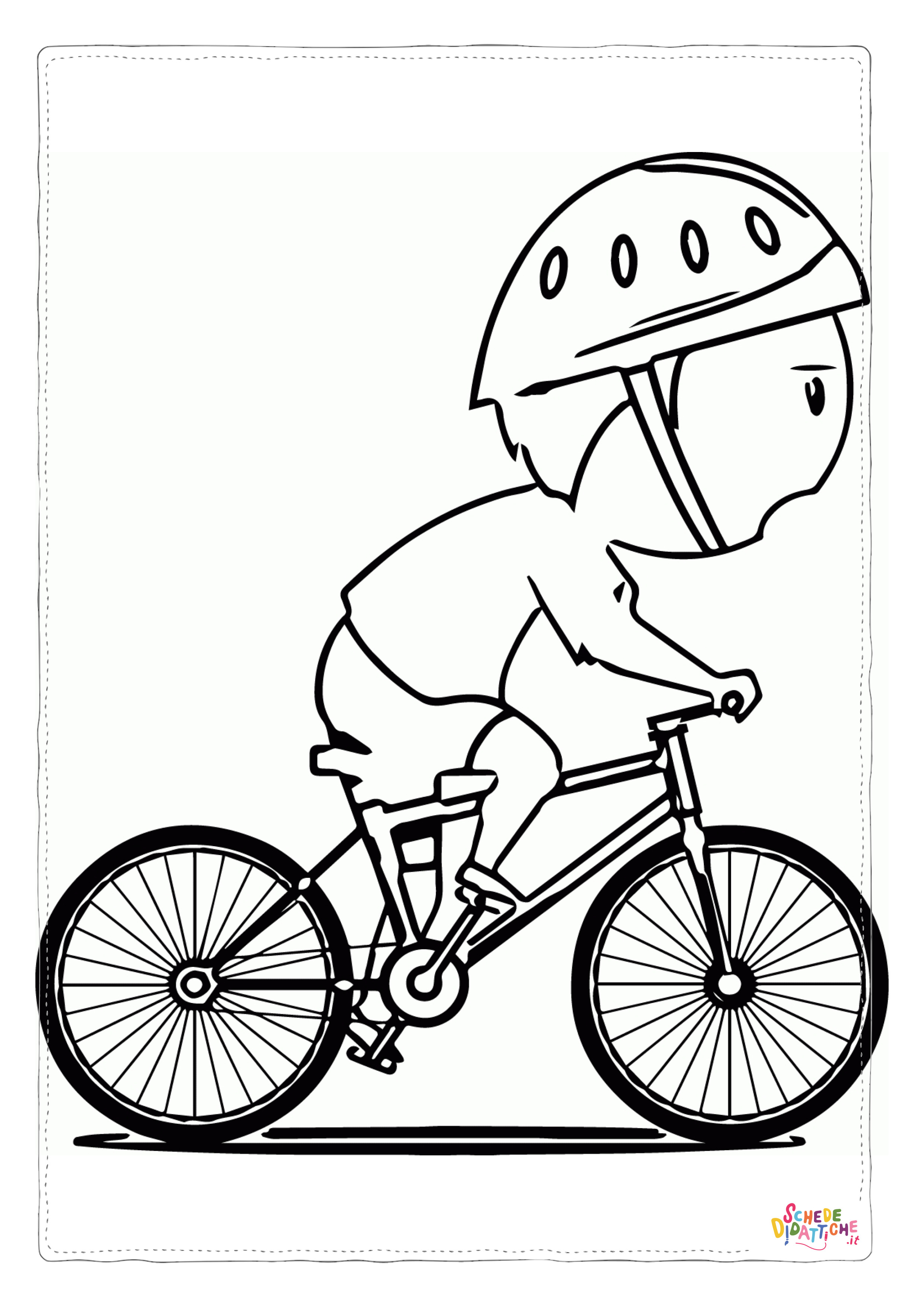 Disegno di bicicletta da stampare e colorare 33