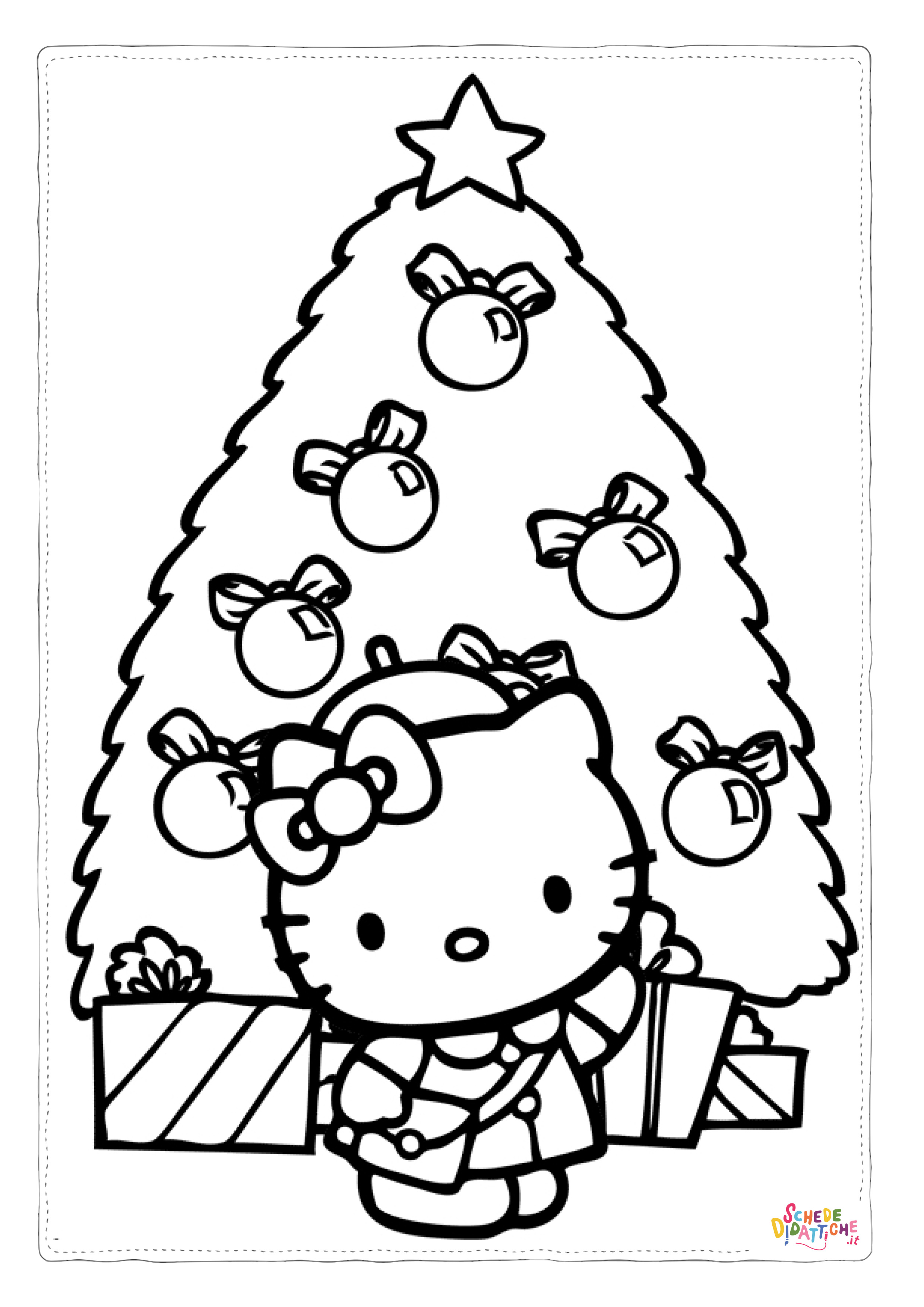 Disegno "Disegno di Hello Kitty da stampare e colorare 96" Disegno di Hello Kitty da stampare e colorare 96