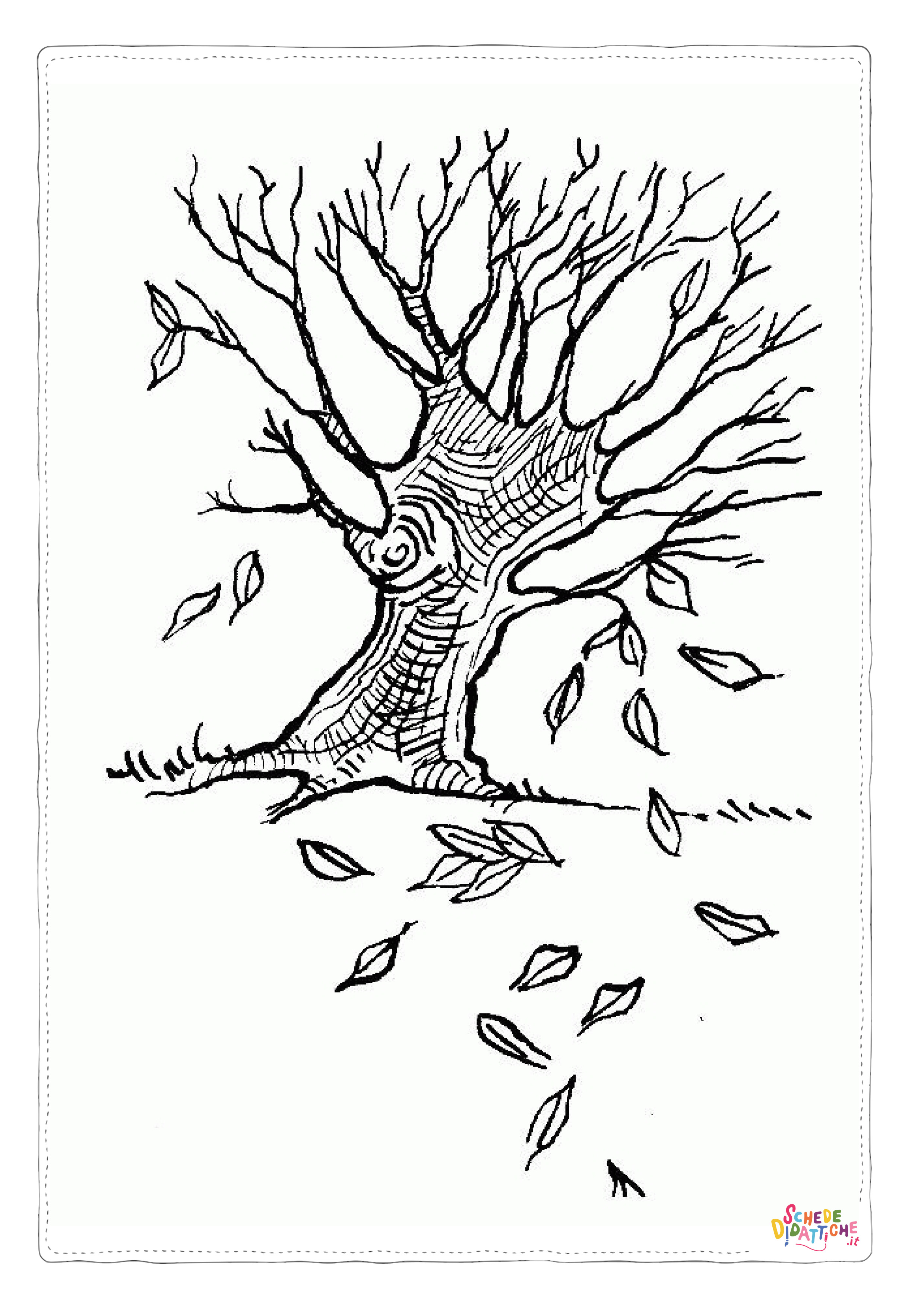Disegno "Disegno di albero da stampare e colorare 72" Disegno di albero da stampare e colorare 72