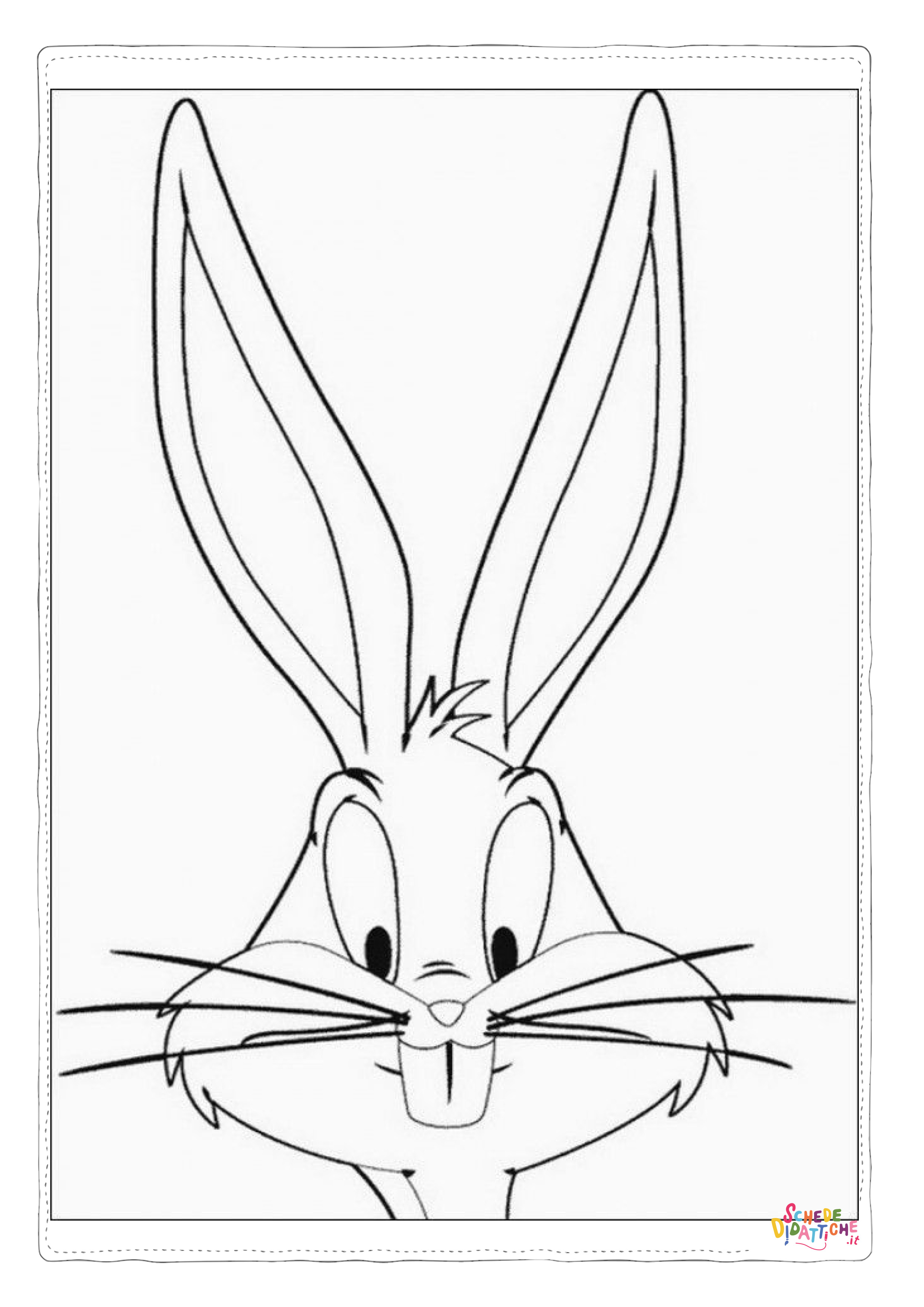 Disegno "Disegno di Bugs Bunny da stampare e colorare 34" Disegno di Bugs Bunny da stampare e colorare 34