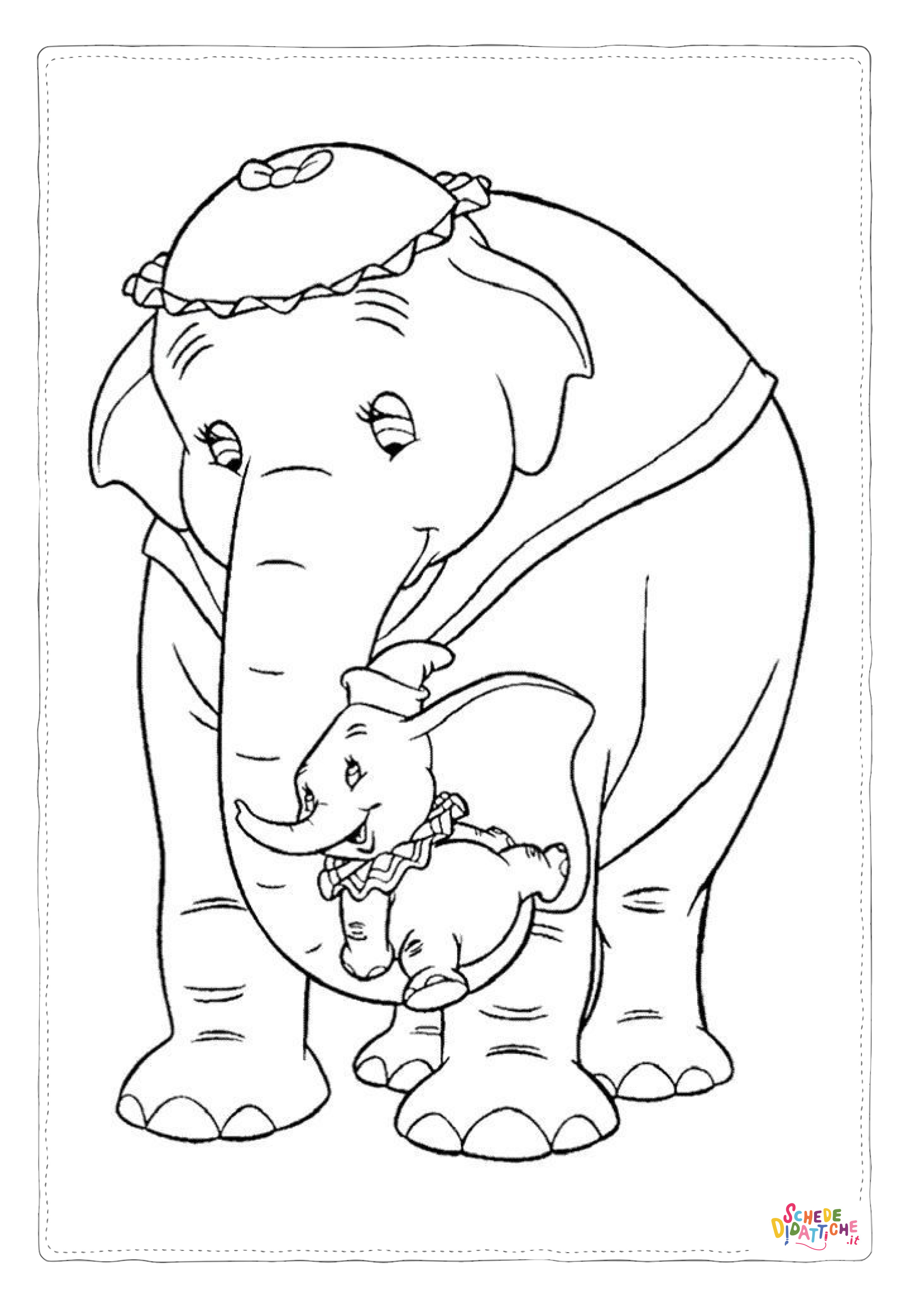 Disegno "Disegno di Dumbo da stampare e colorare 75" Disegno di Dumbo da stampare e colorare 75