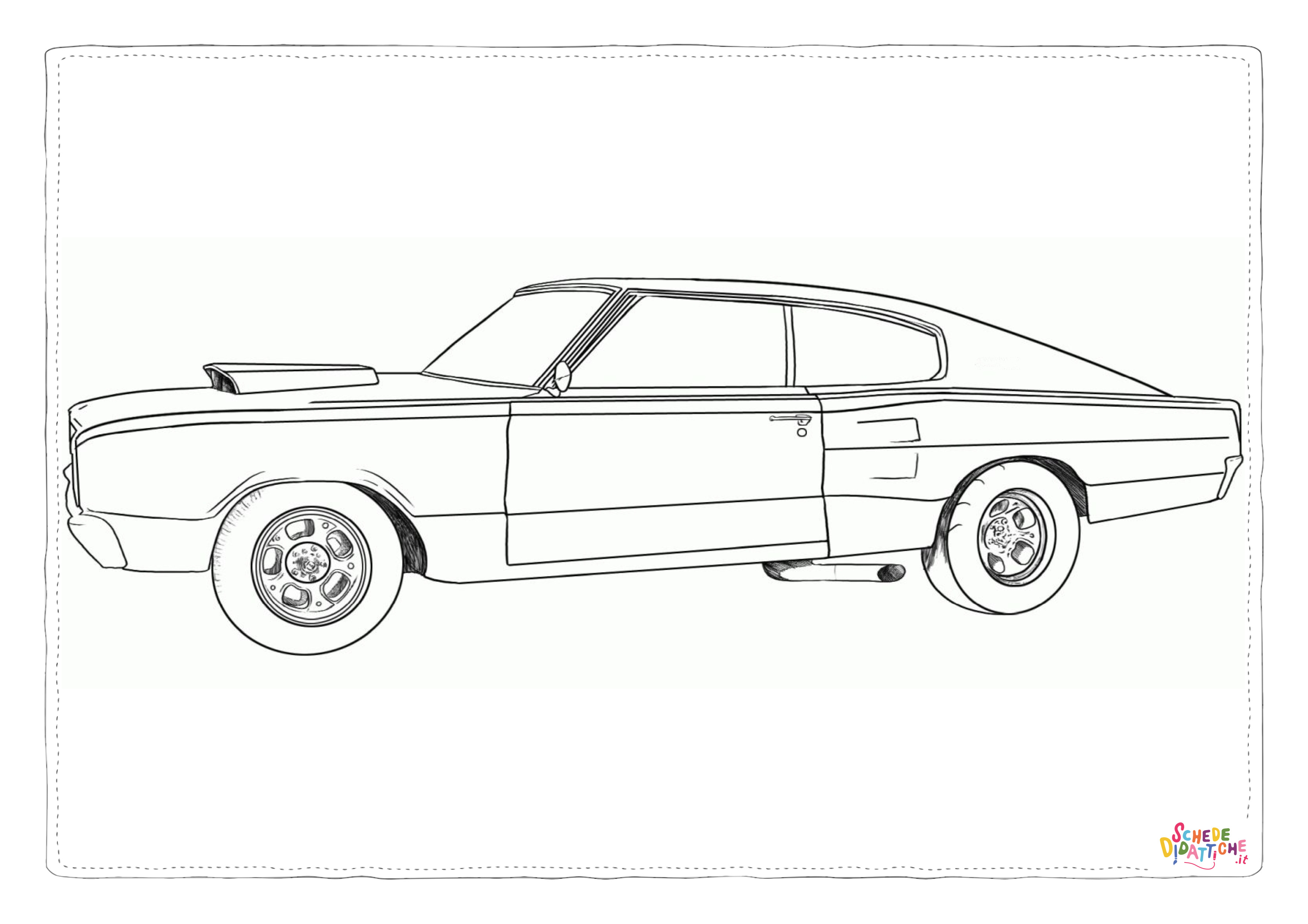 Disegno "Disegno di automobile da stampare e colorare 2" Disegno di automobile da stampare e colorare 2