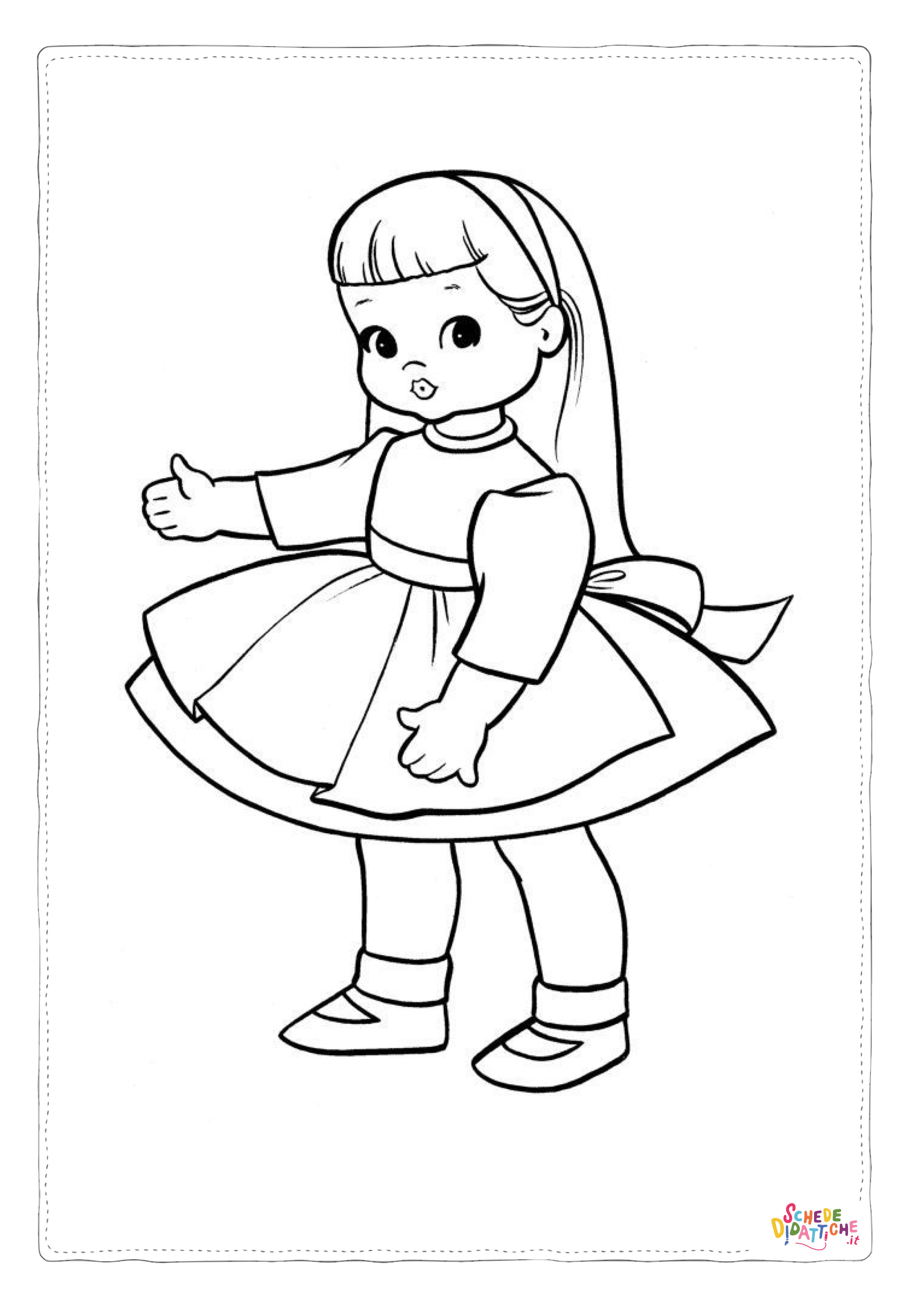 Disegno di bambino da stampare e colorare 269