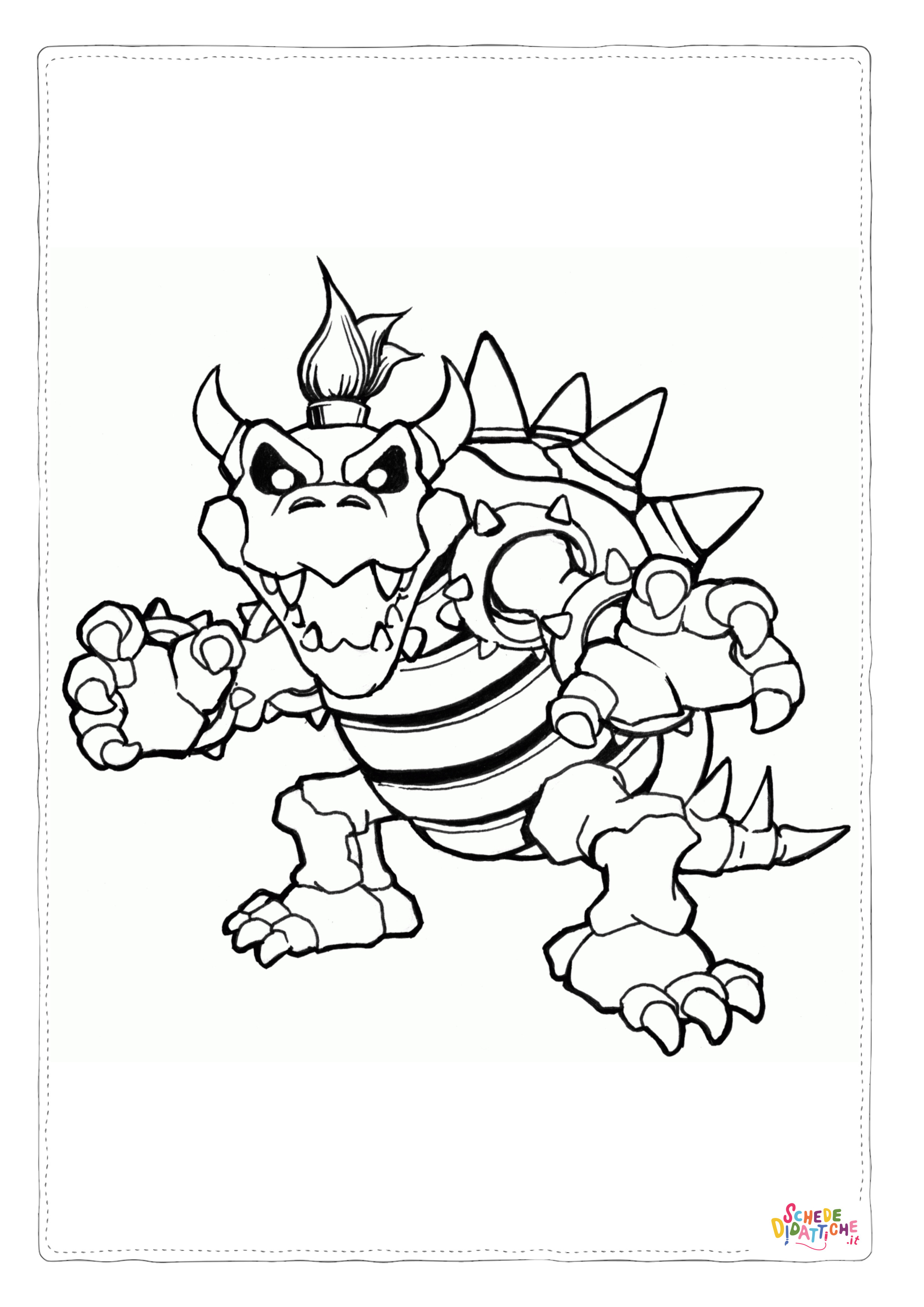 Disegno "Disegno di Super Mario da stampare e colorare 77" Disegno di Super Mario da stampare e colorare 77
