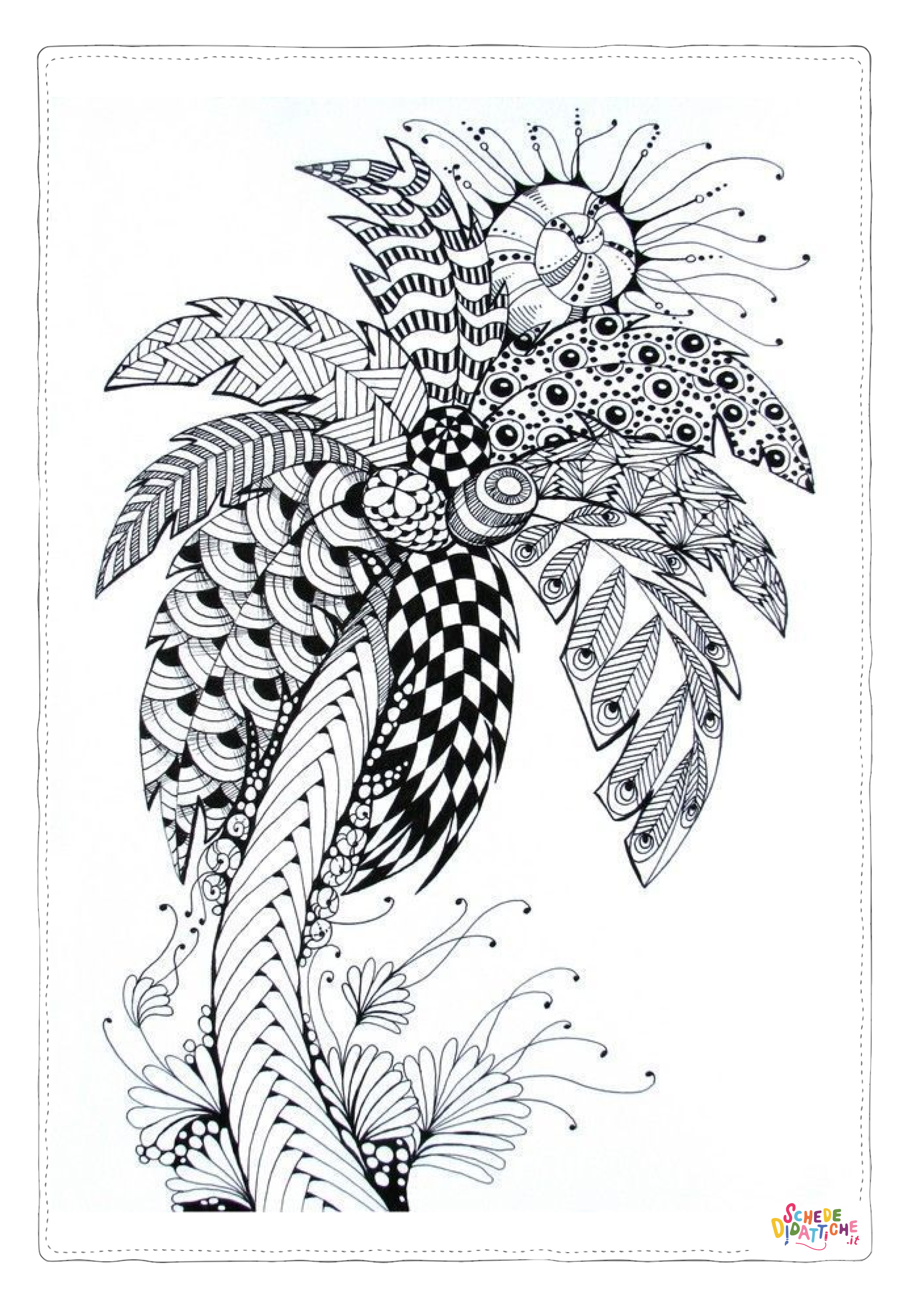 Disegno "Disegno di albero da stampare e colorare 110" Disegno di albero da stampare e colorare 110