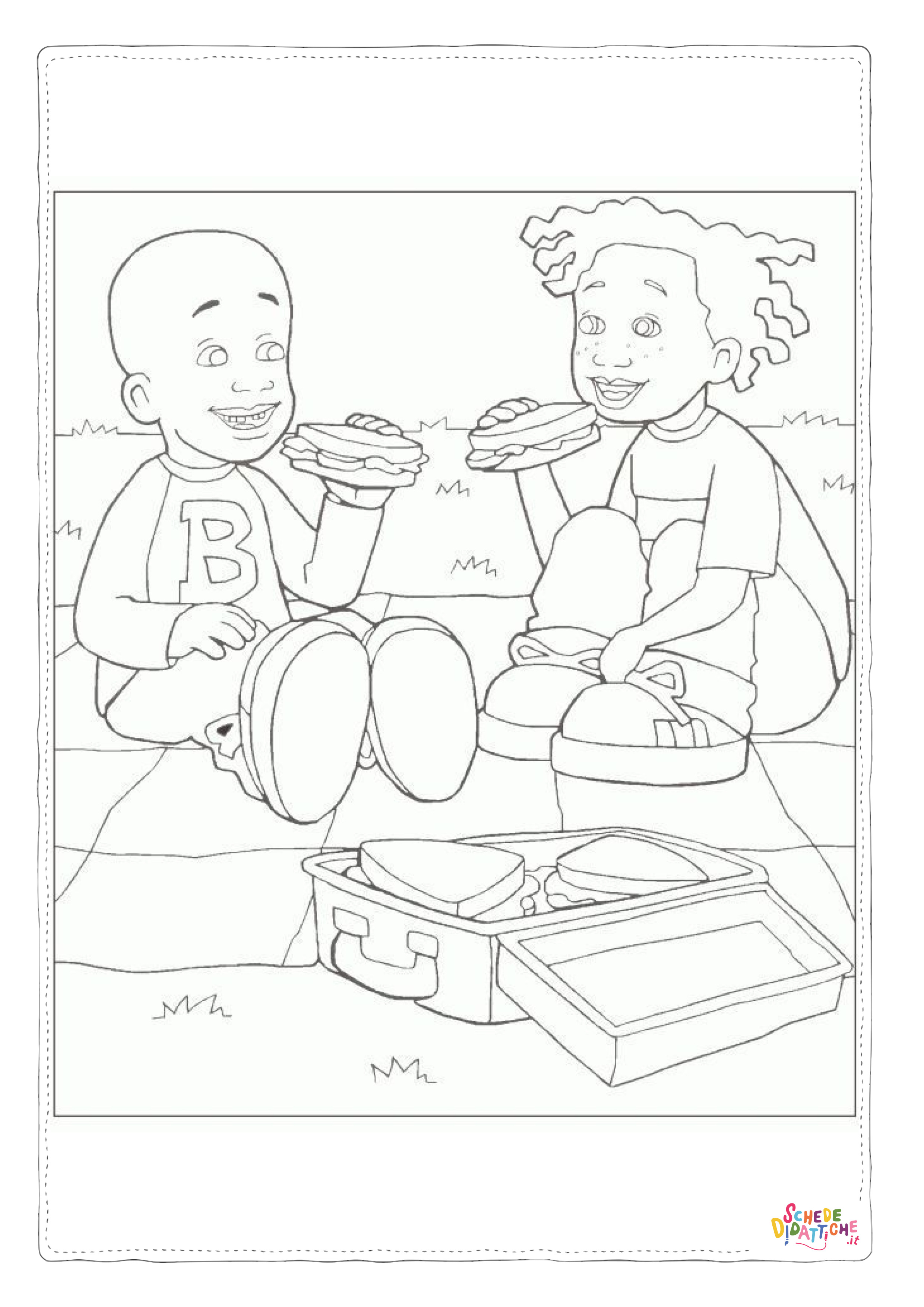Disegno di campeggio da stampare e colorare 53