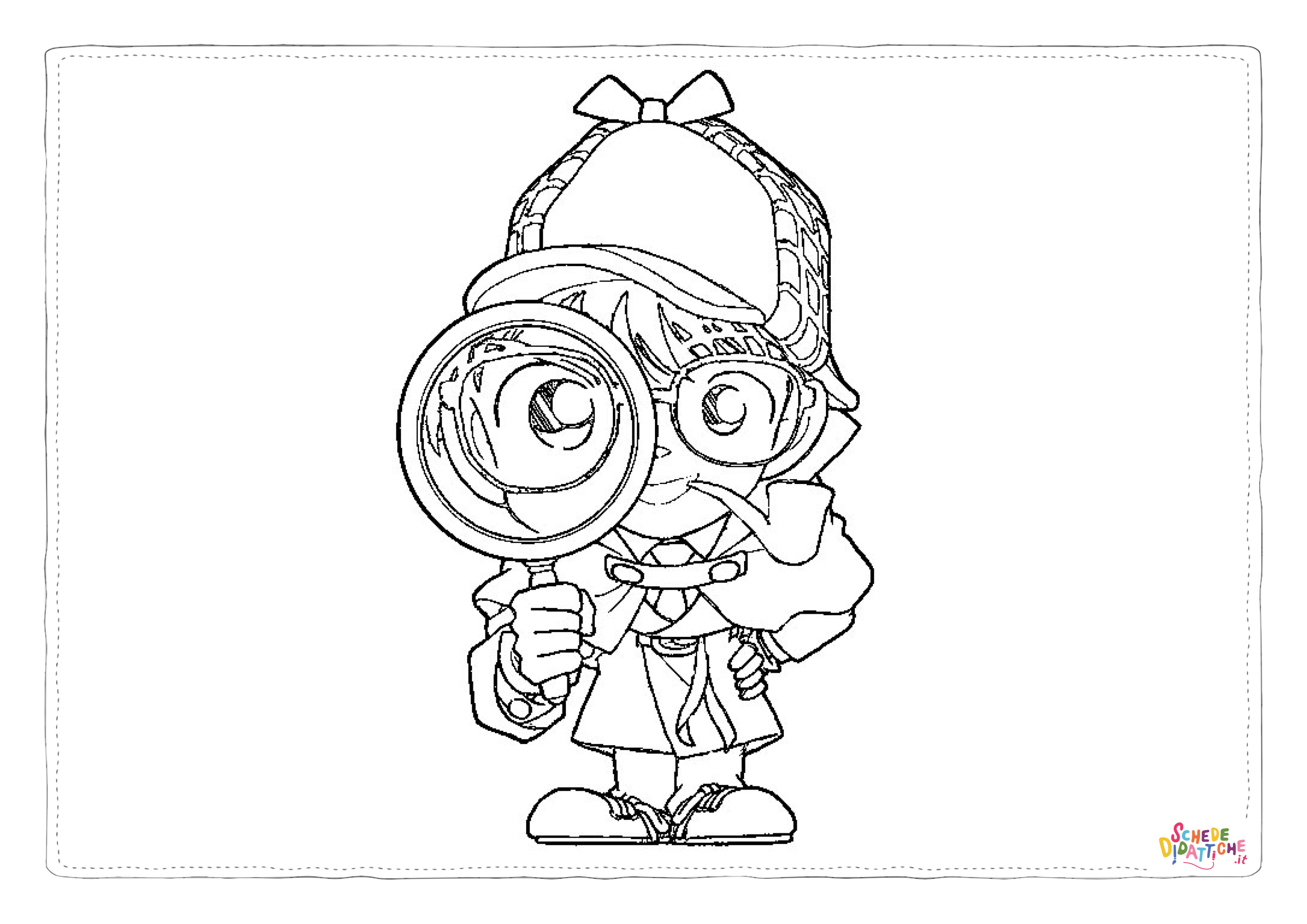 Disegno "Disegno di Detective Conan da stampare e colorare 1" Disegno di Detective Conan da stampare e colorare 1