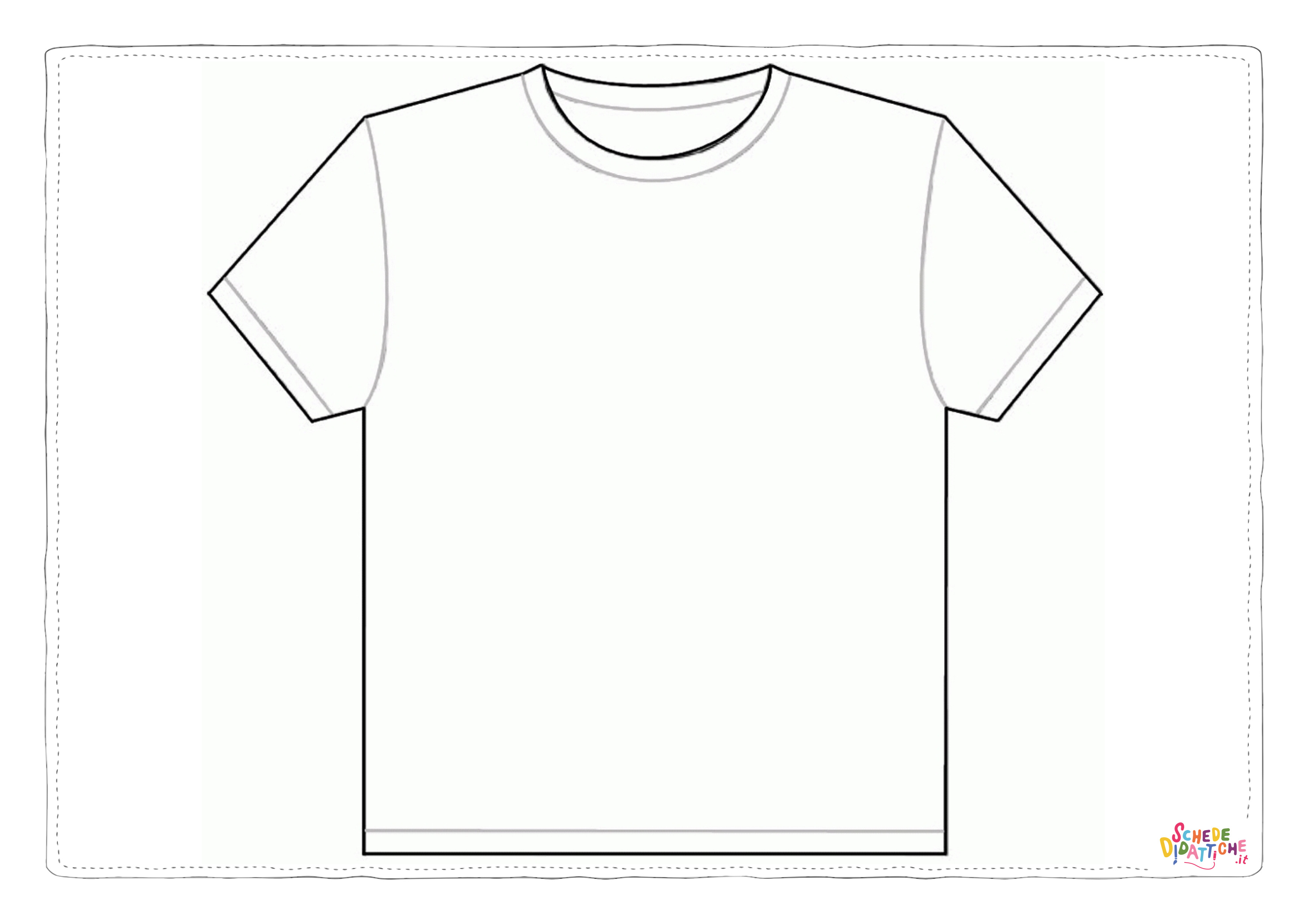Disegno "Disegno di maglietta da stampare e colorare 10" Disegno di maglietta da stampare e colorare 10