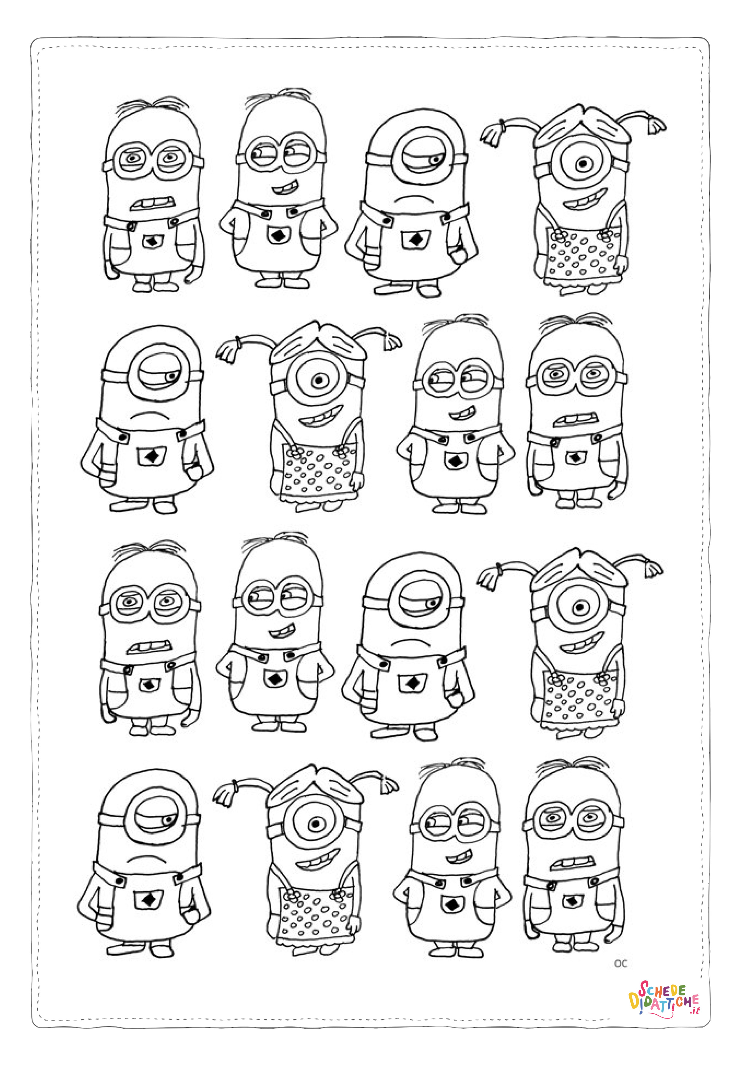 Disegno "Disegno di Cattivissimo me - Minions da stampare e colorare 34" Disegno di Cattivissimo me - Minions da stampare e colorare 34
