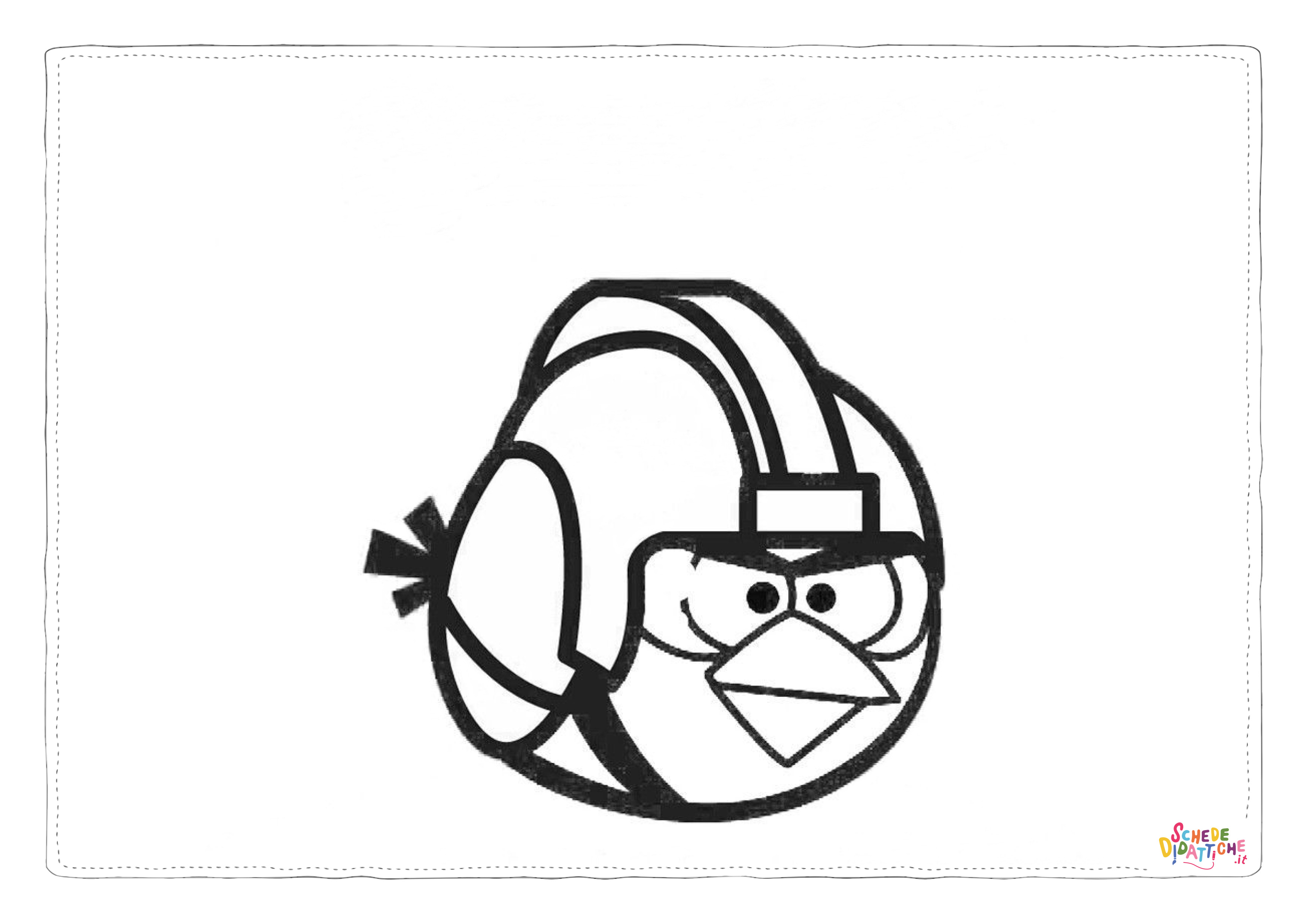 Disegno "Disegno di Angry birds da stampare e colorare 4" Disegno di Angry birds da stampare e colorare 4