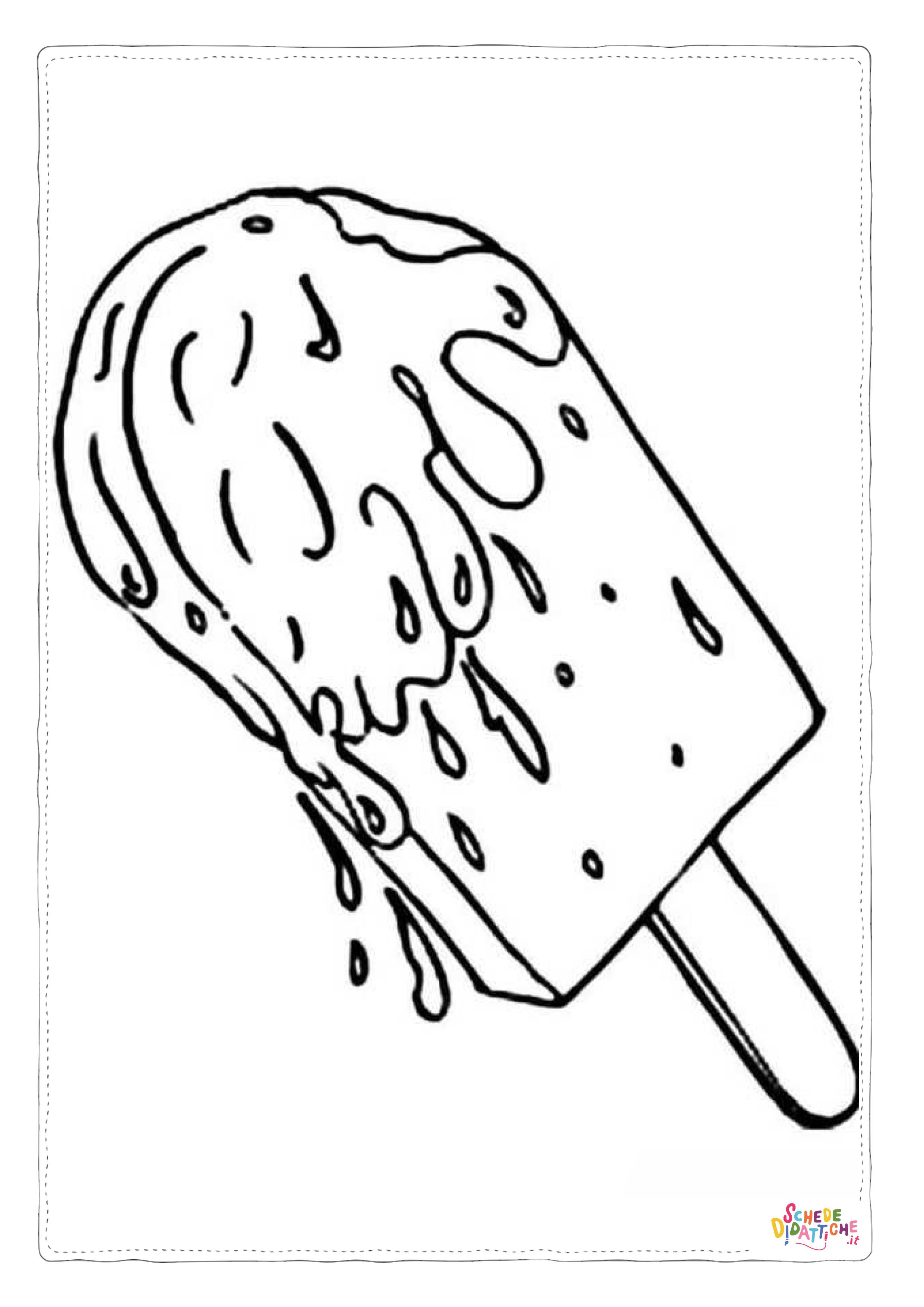Disegno "Disegno di ghiacciolo da stampare e colorare 7" Disegno di ghiacciolo da stampare e colorare 7