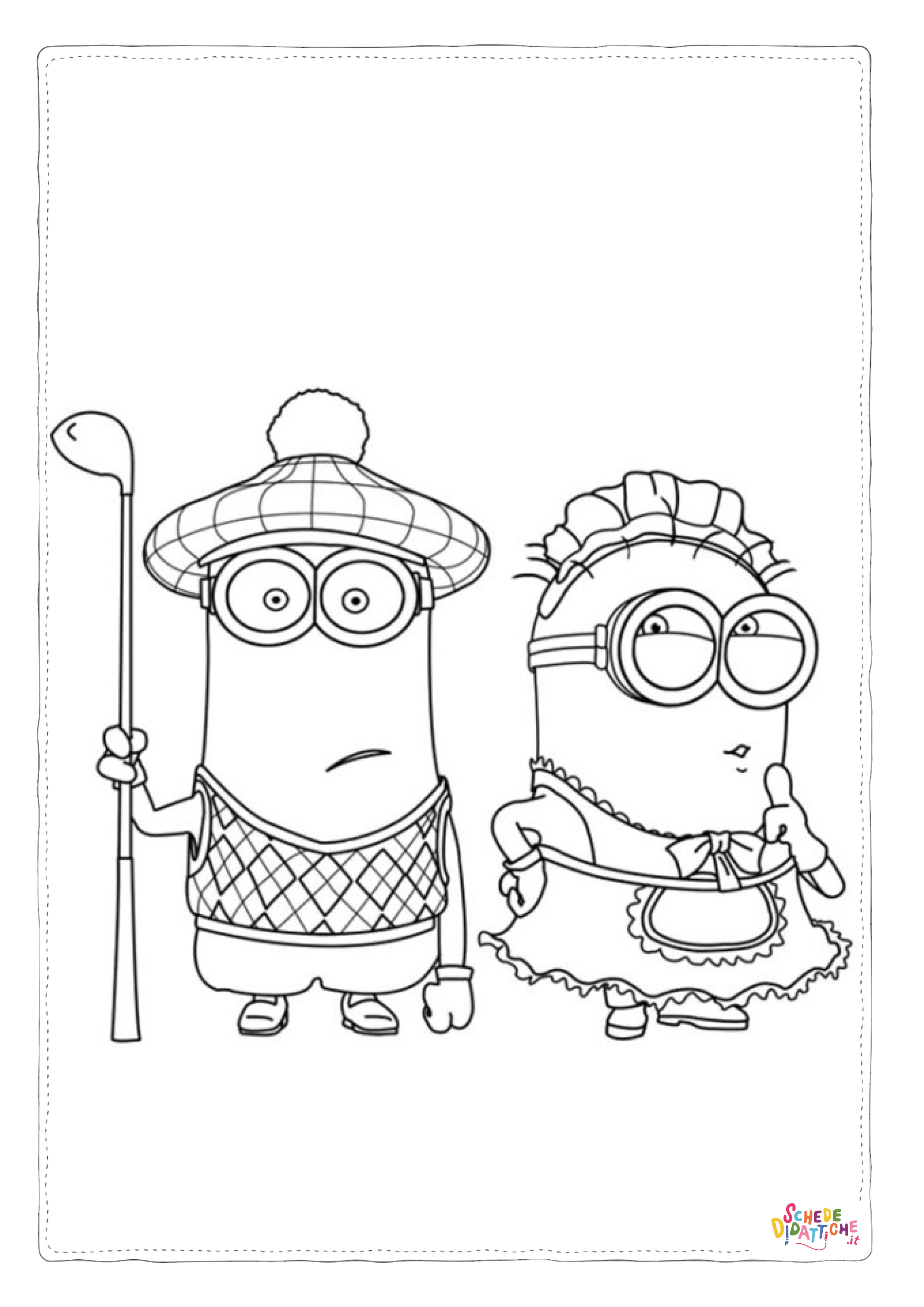 Disegno "Disegno di Cattivissimo me - Minions da stampare e colorare 36" Disegno di Cattivissimo me - Minions da stampare e colorare 36
