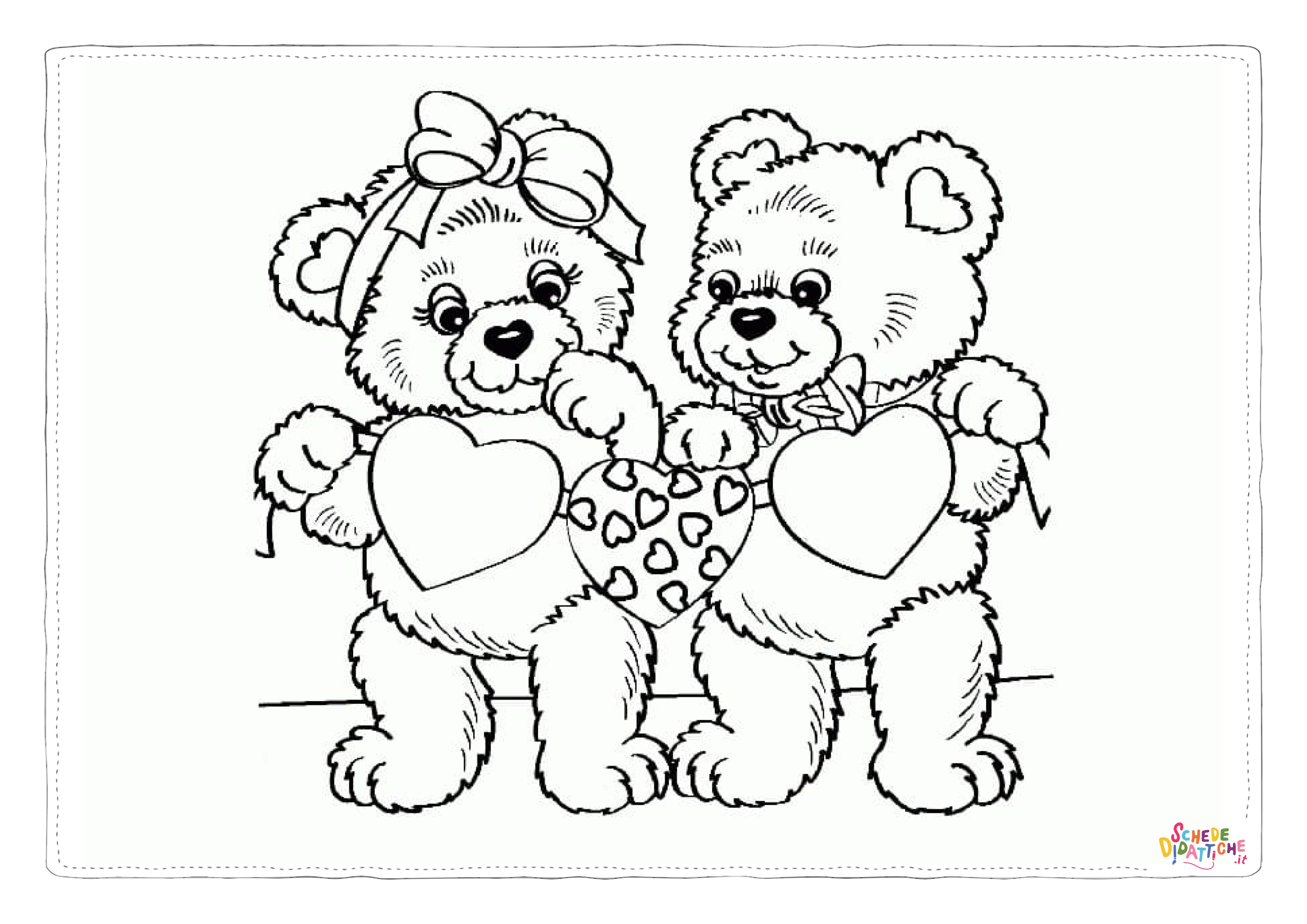 Disegno "Disegno di San Valentino da stampare e colorare 30" Disegno di San Valentino da stampare e colorare 30
