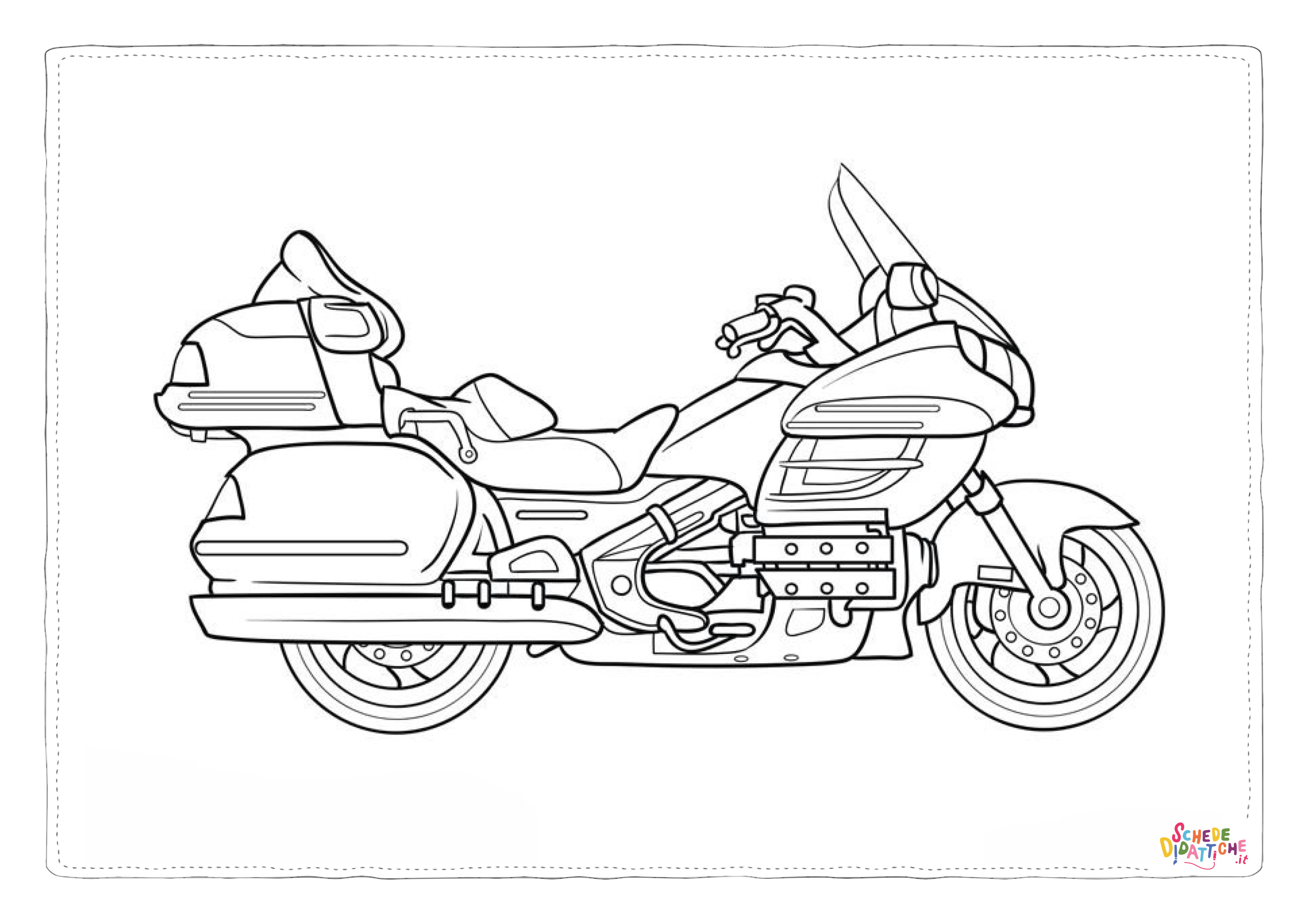 Disegno "Disegno di moto da stampare e colorare 37" Disegno di moto da stampare e colorare 37