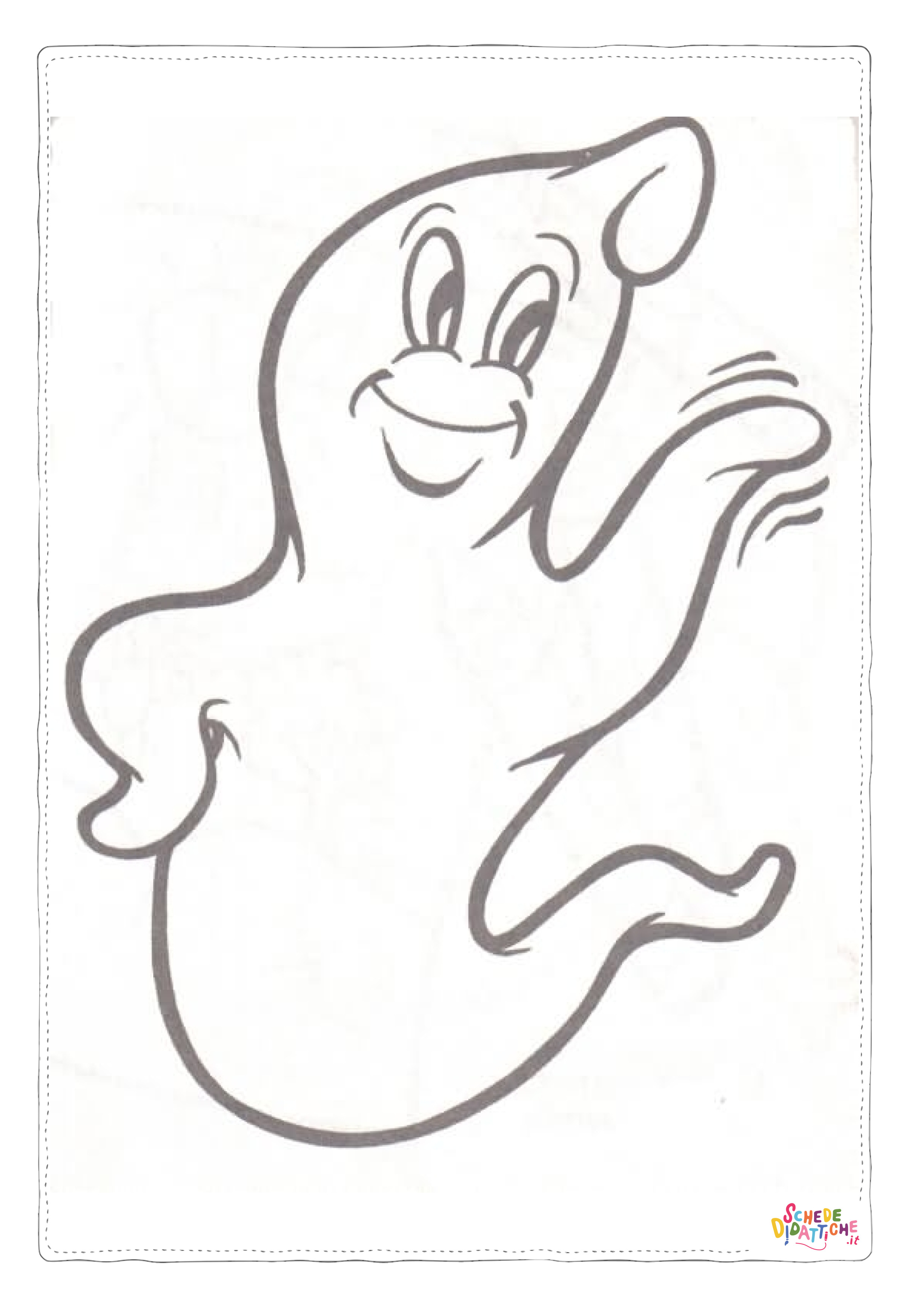 Disegno "Disegno di Casper da stampare e colorare 33" Disegno di Casper da stampare e colorare 33