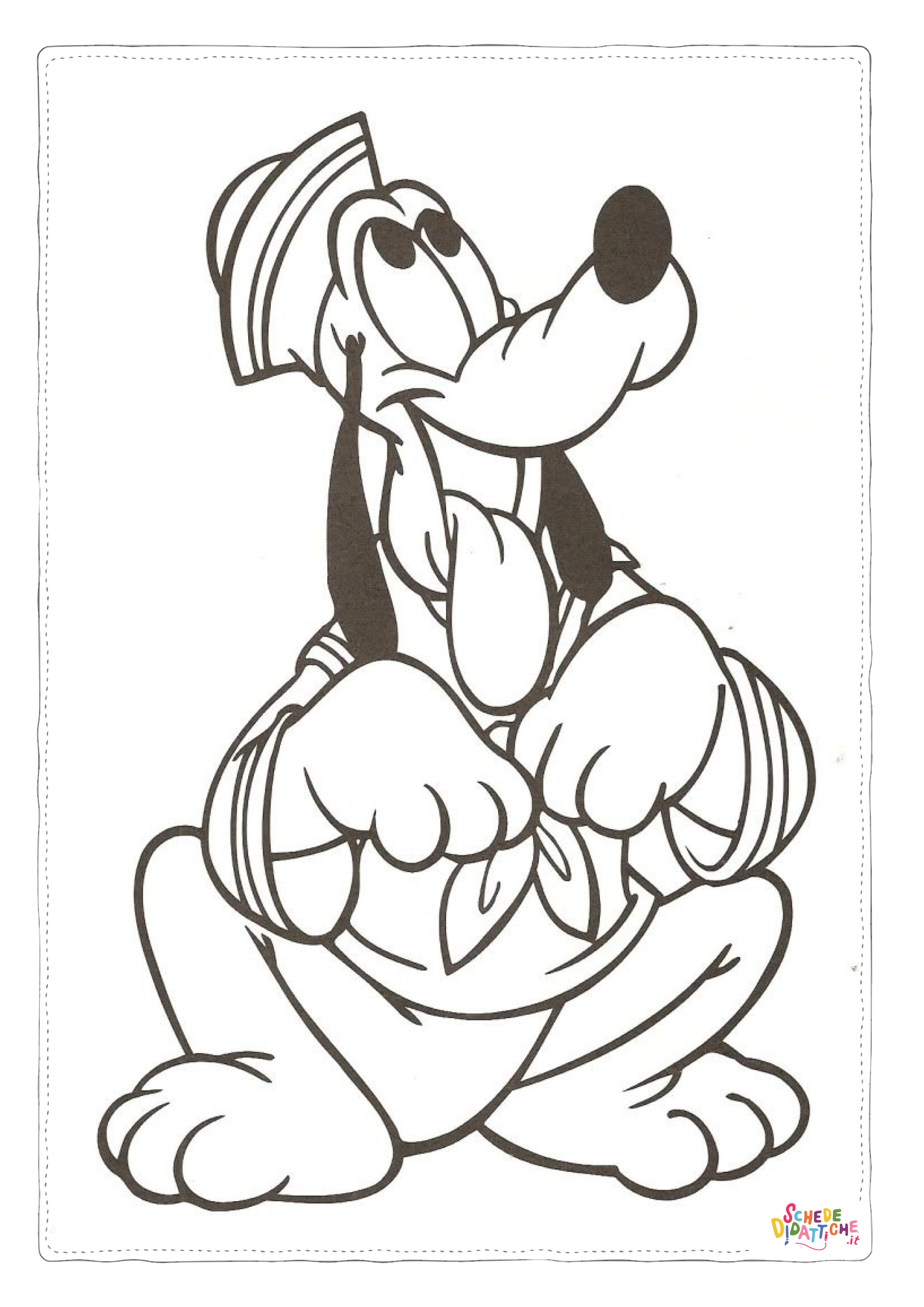 Disegno "Disegno di Pluto da stampare e colorare 17" Disegno di Pluto da stampare e colorare 17