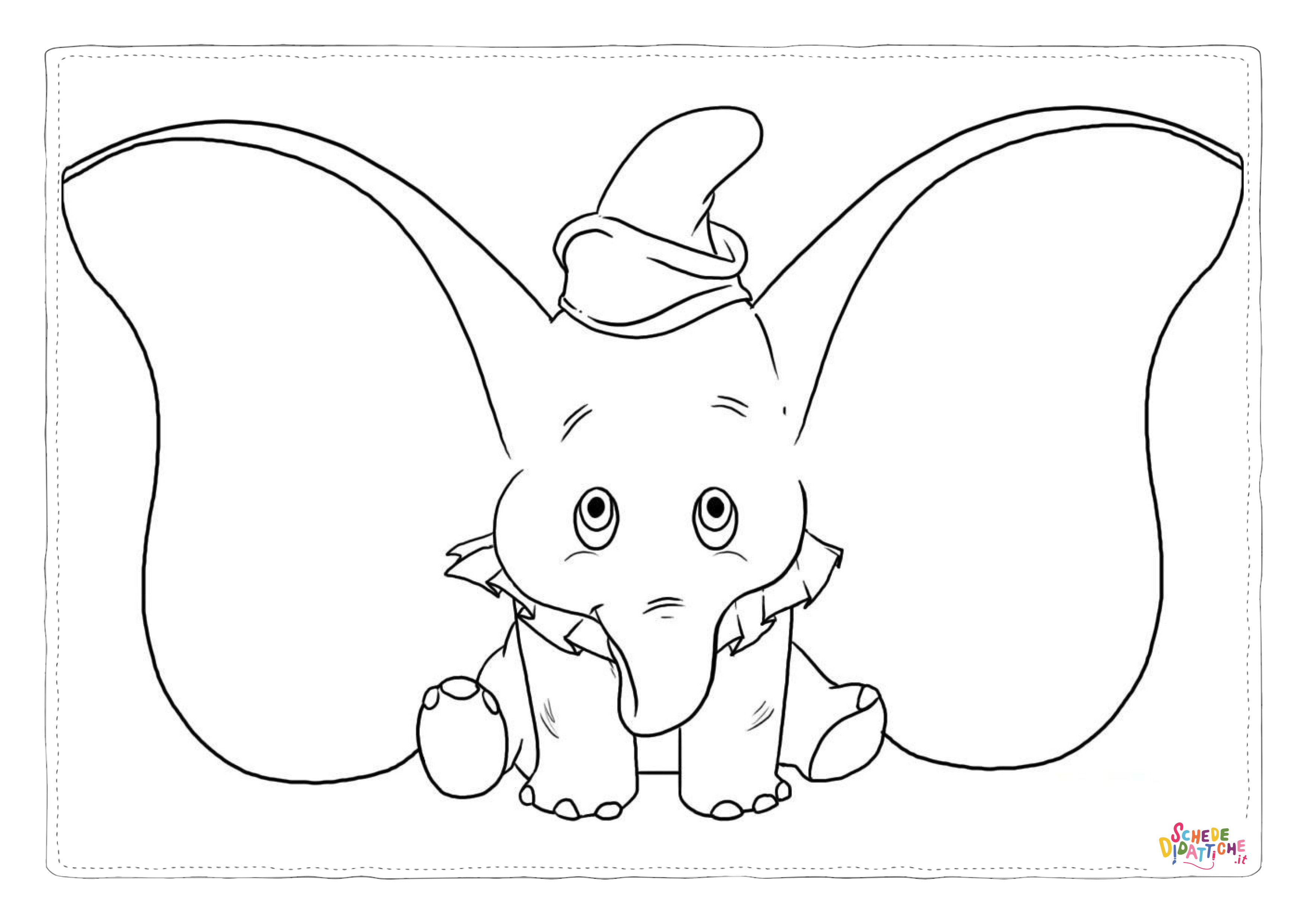 Disegno di Dumbo da stampare e colorare 30