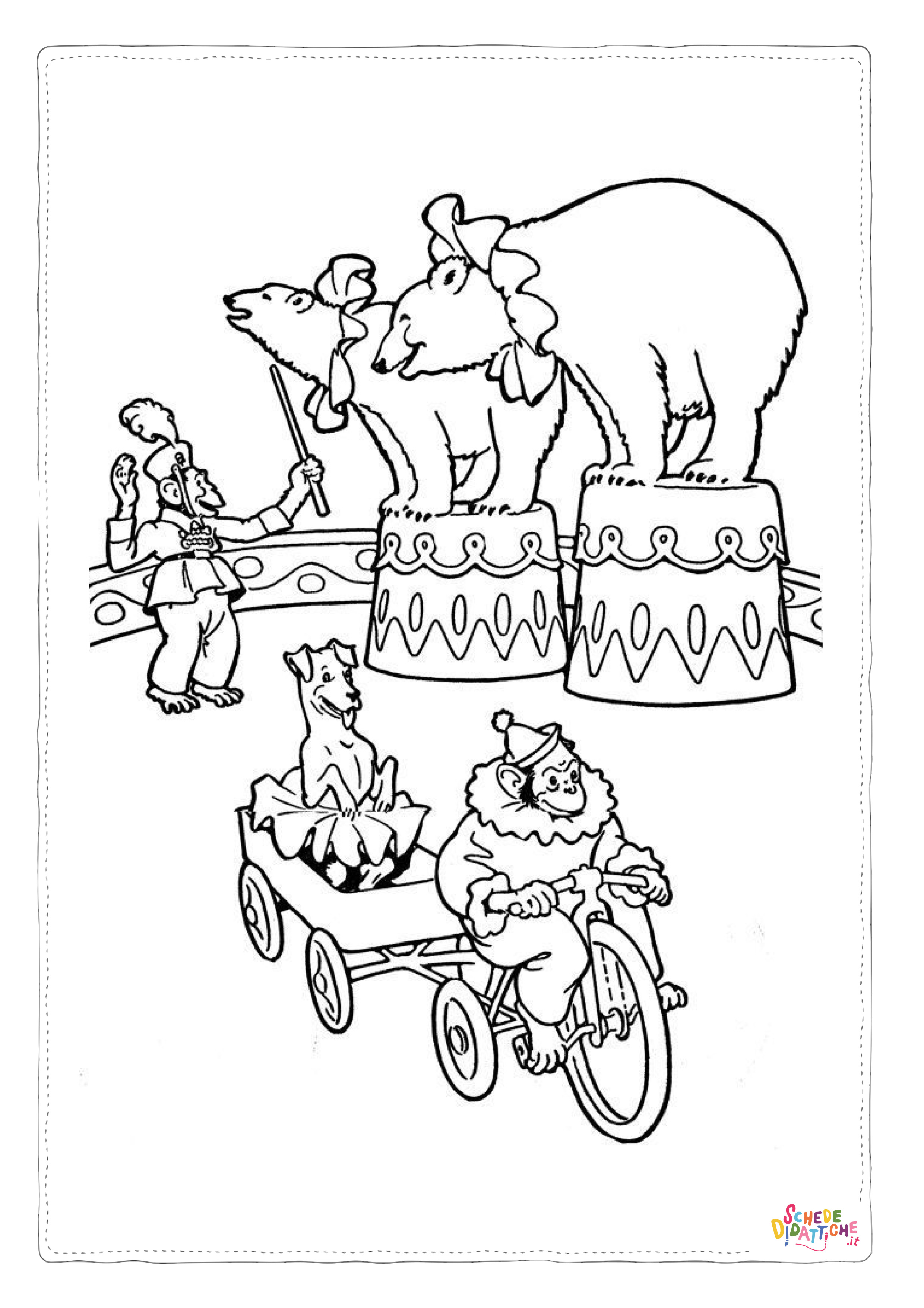 Disegno di circense da stampare e colorare 30