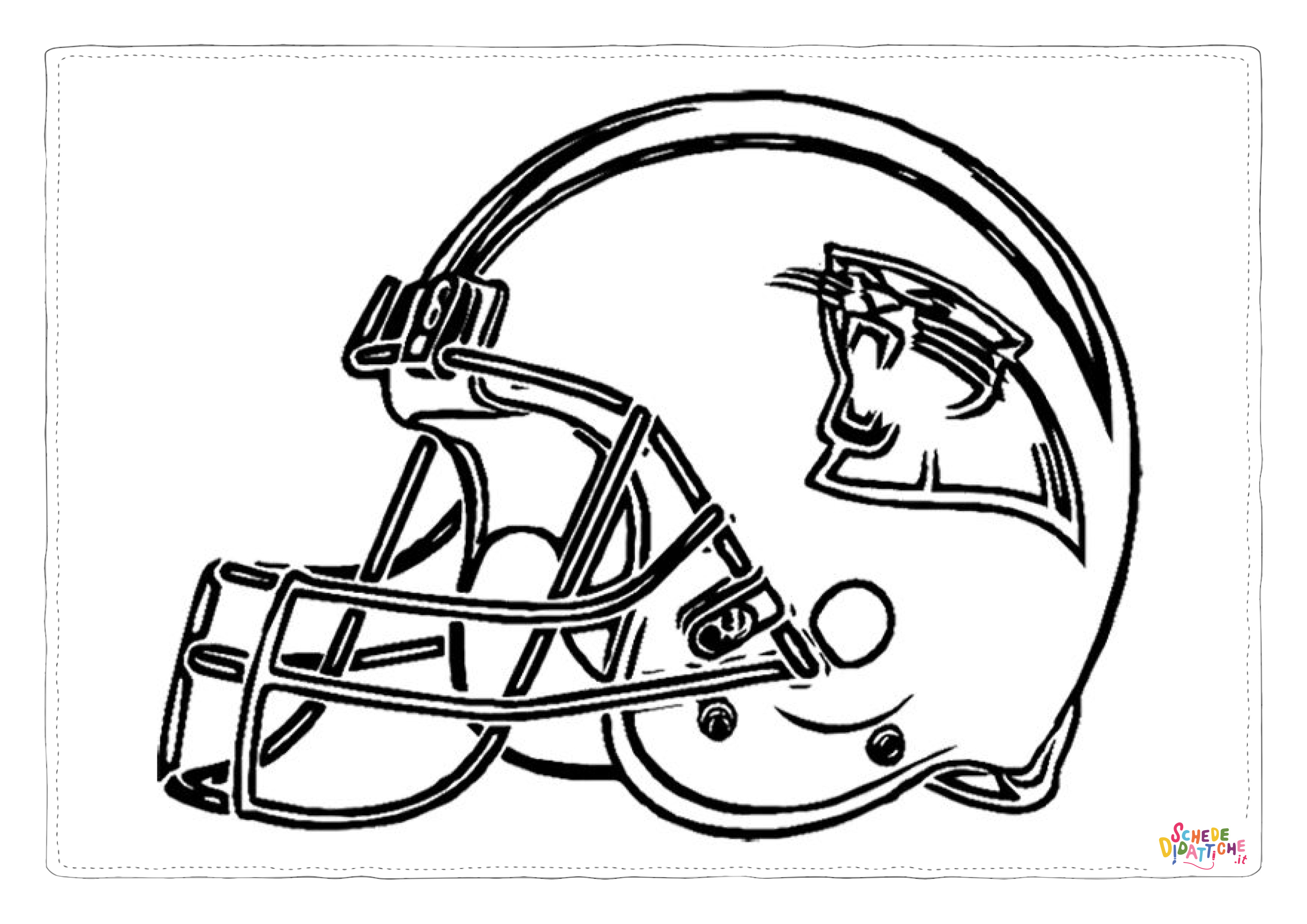 Disegno di football americano da stampare e colorare 114