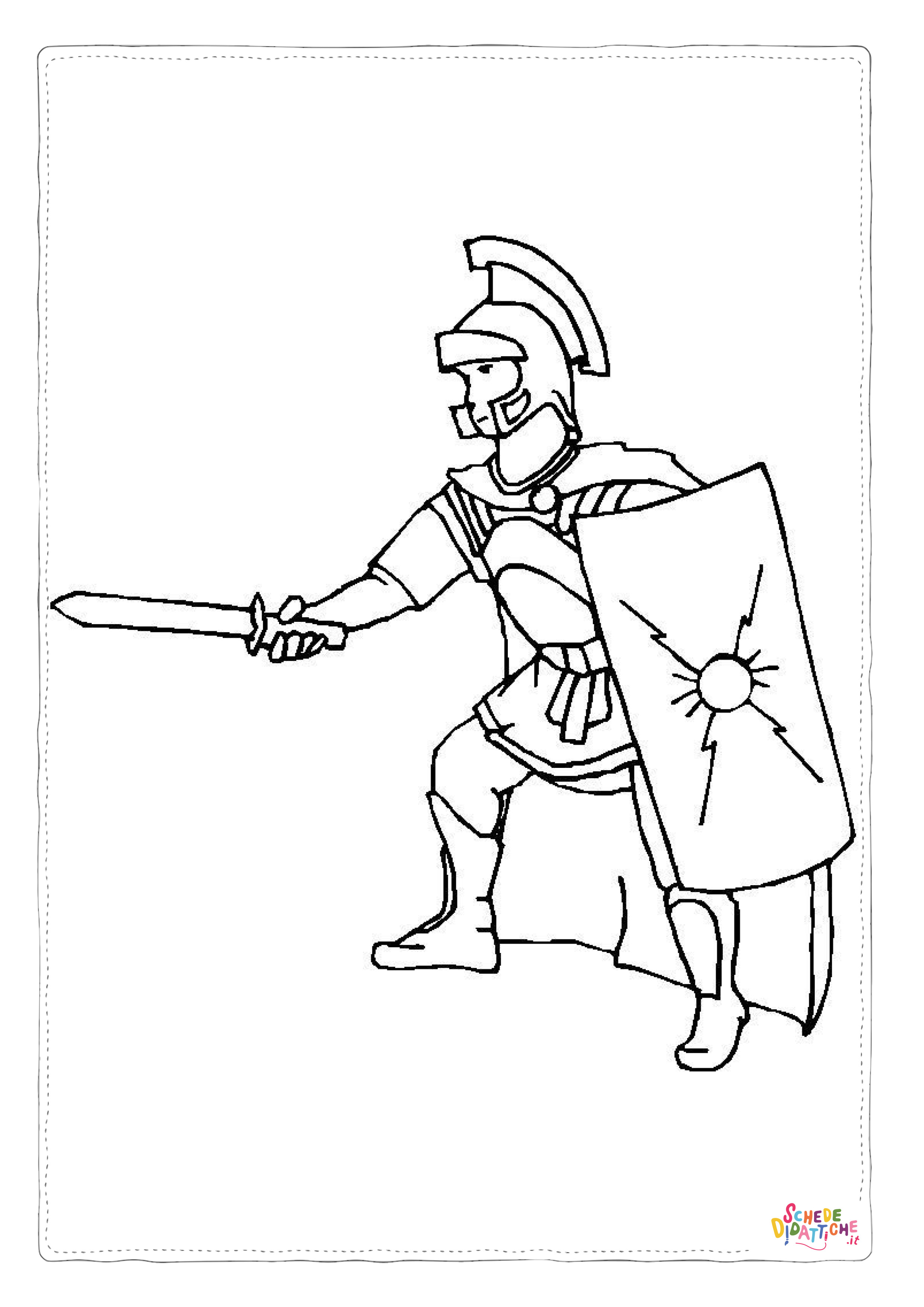 Disegno "Disegno di Impero Romano da stampare e colorare 8" Disegno di Impero Romano da stampare e colorare 8