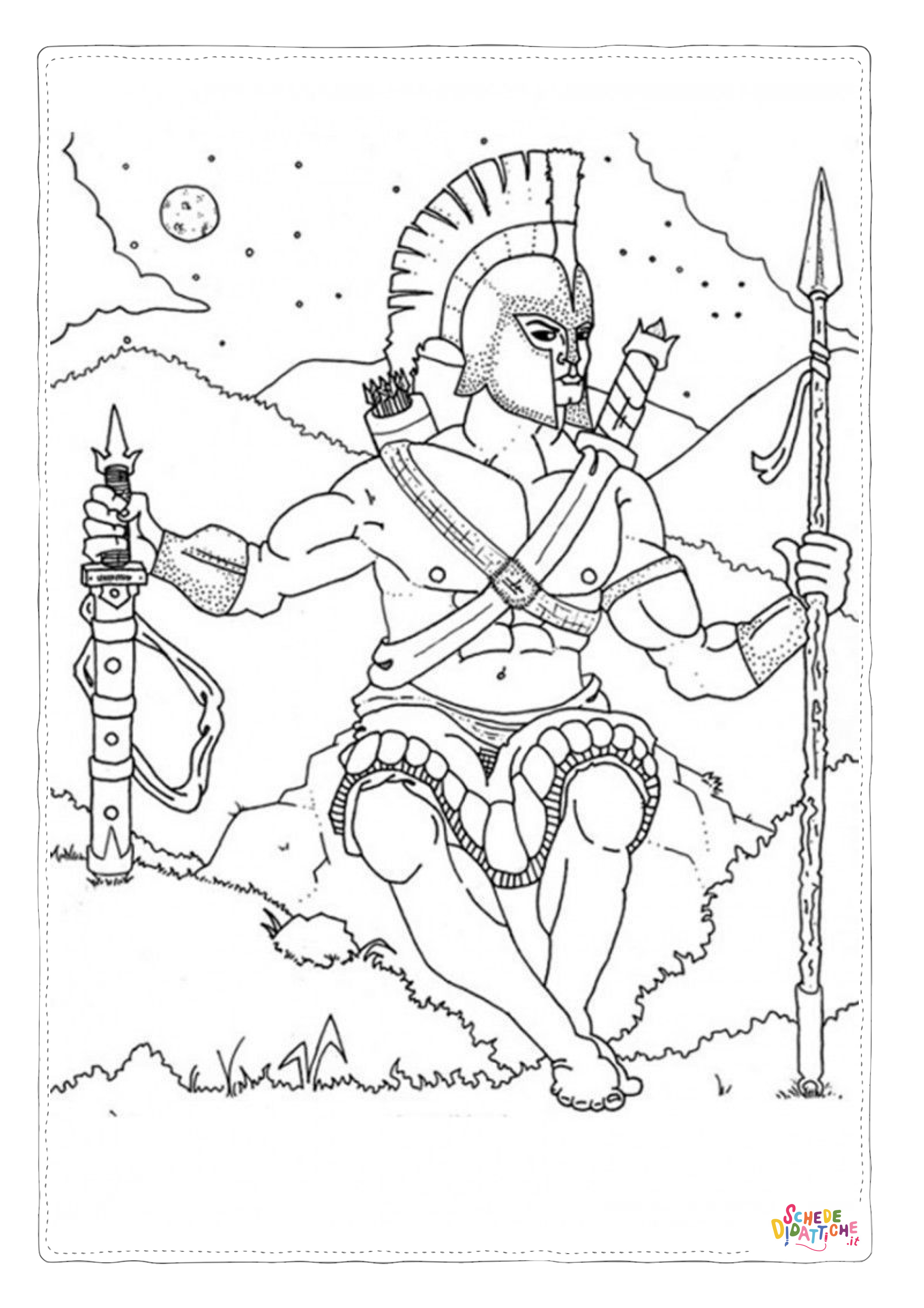Disegno "Disegno di Indiani d'America da stampare e colorare 84" Disegno di Indiani d'America da stampare e colorare 84