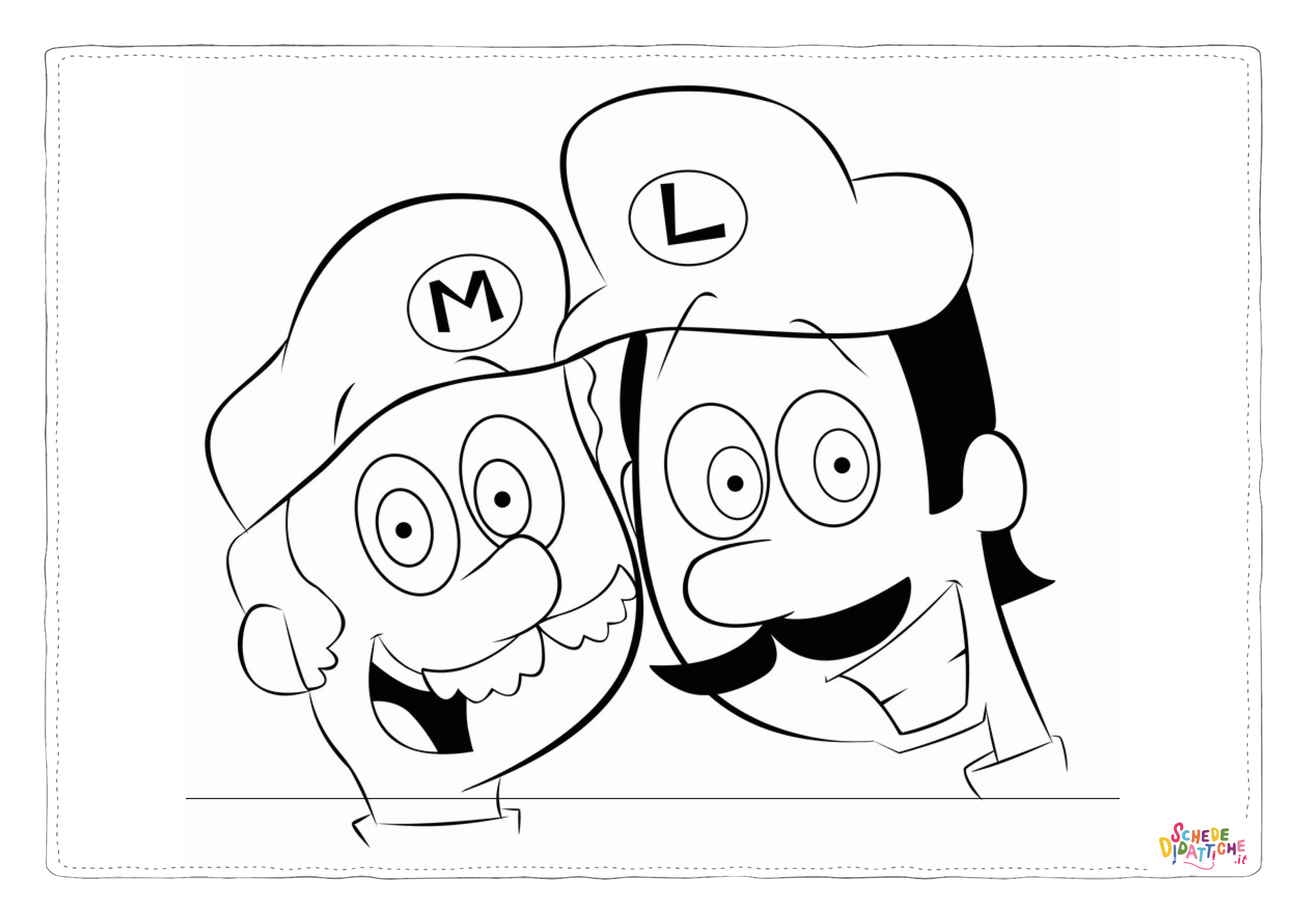 Disegno "Disegno di Super Mario da stampare e colorare 67" Disegno di Super Mario da stampare e colorare 67