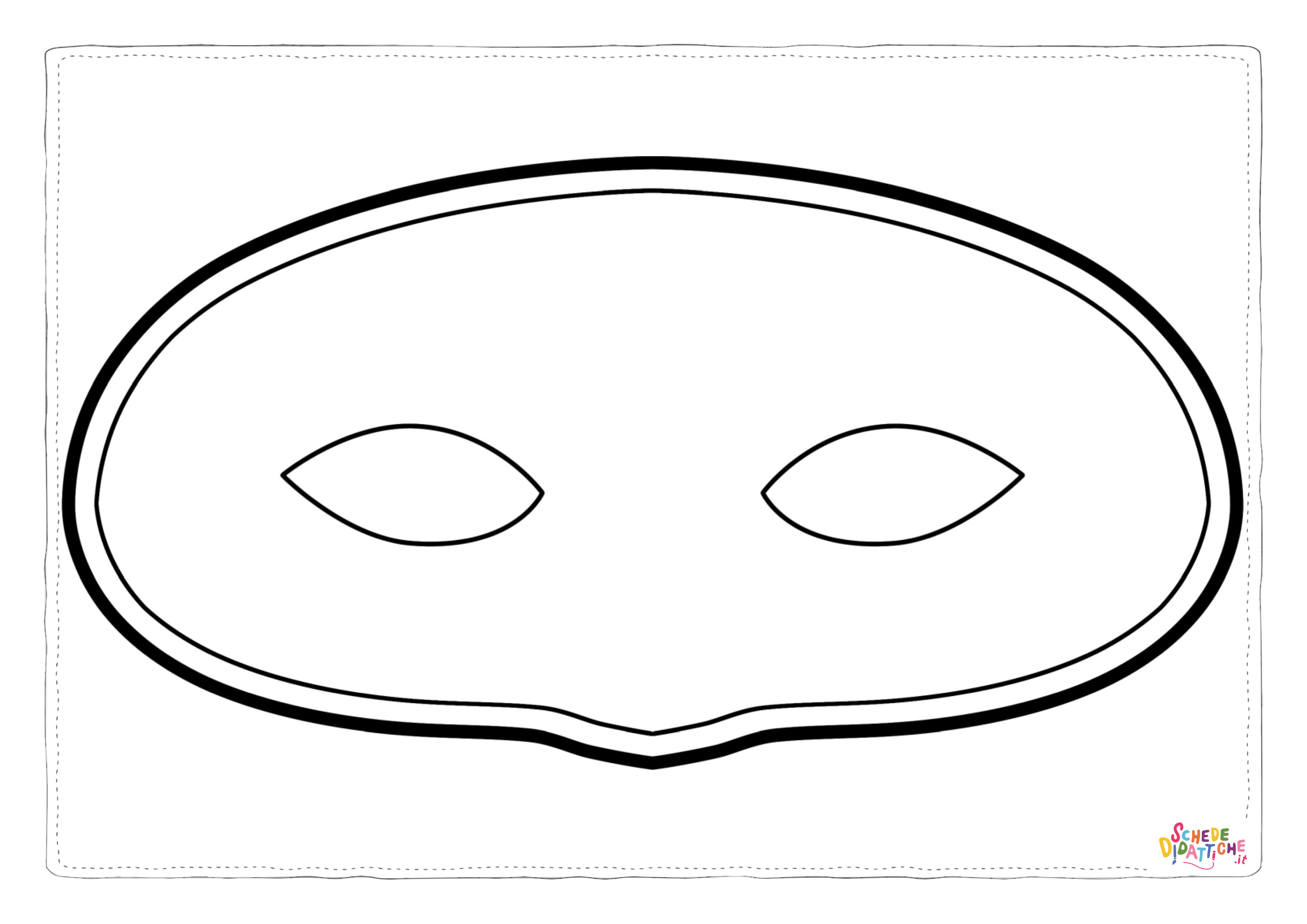 Disegno di maschera da stampare e colorare 83