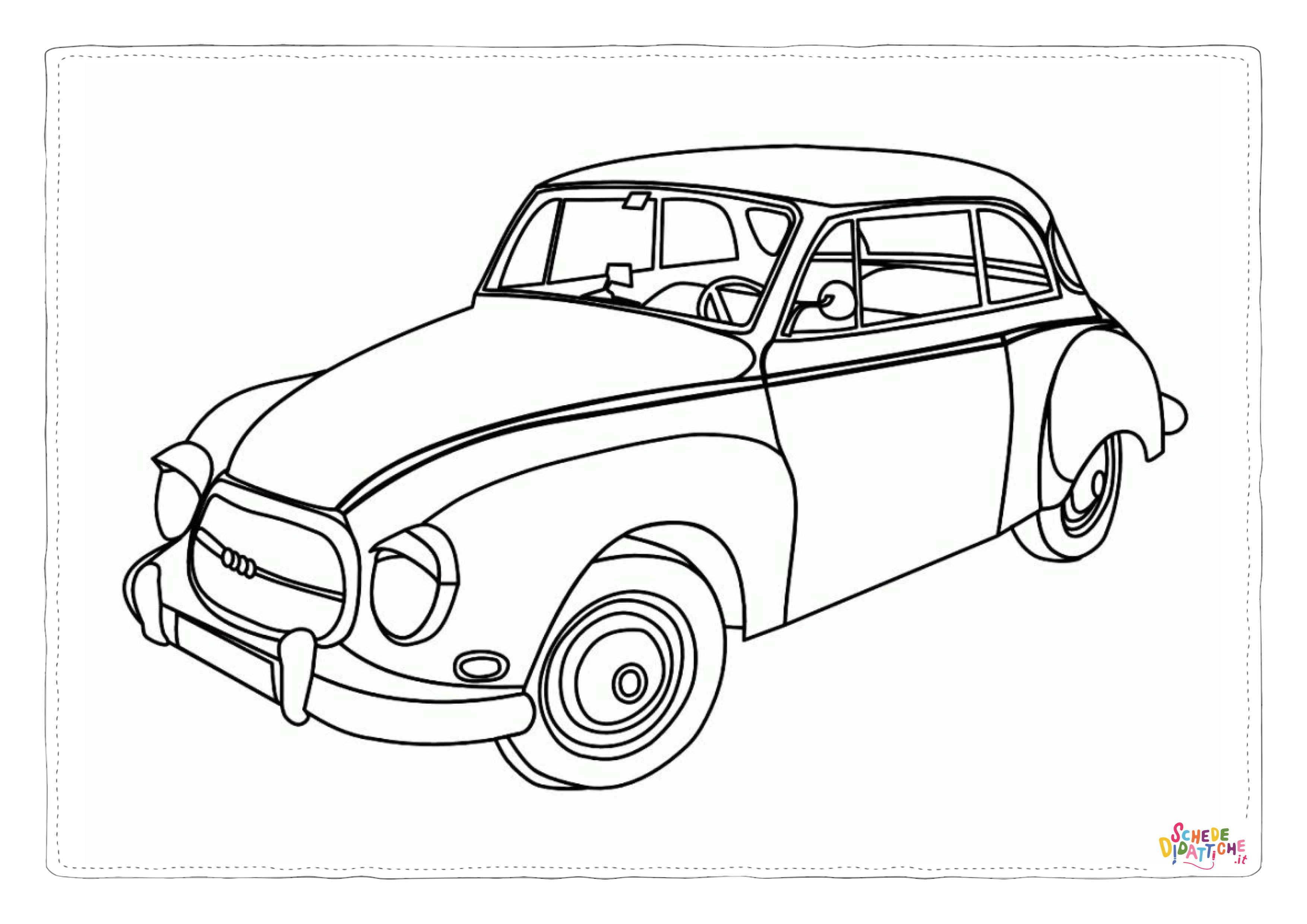 Disegno "Disegno di automobile da stampare e colorare 21" Disegno di automobile da stampare e colorare 21