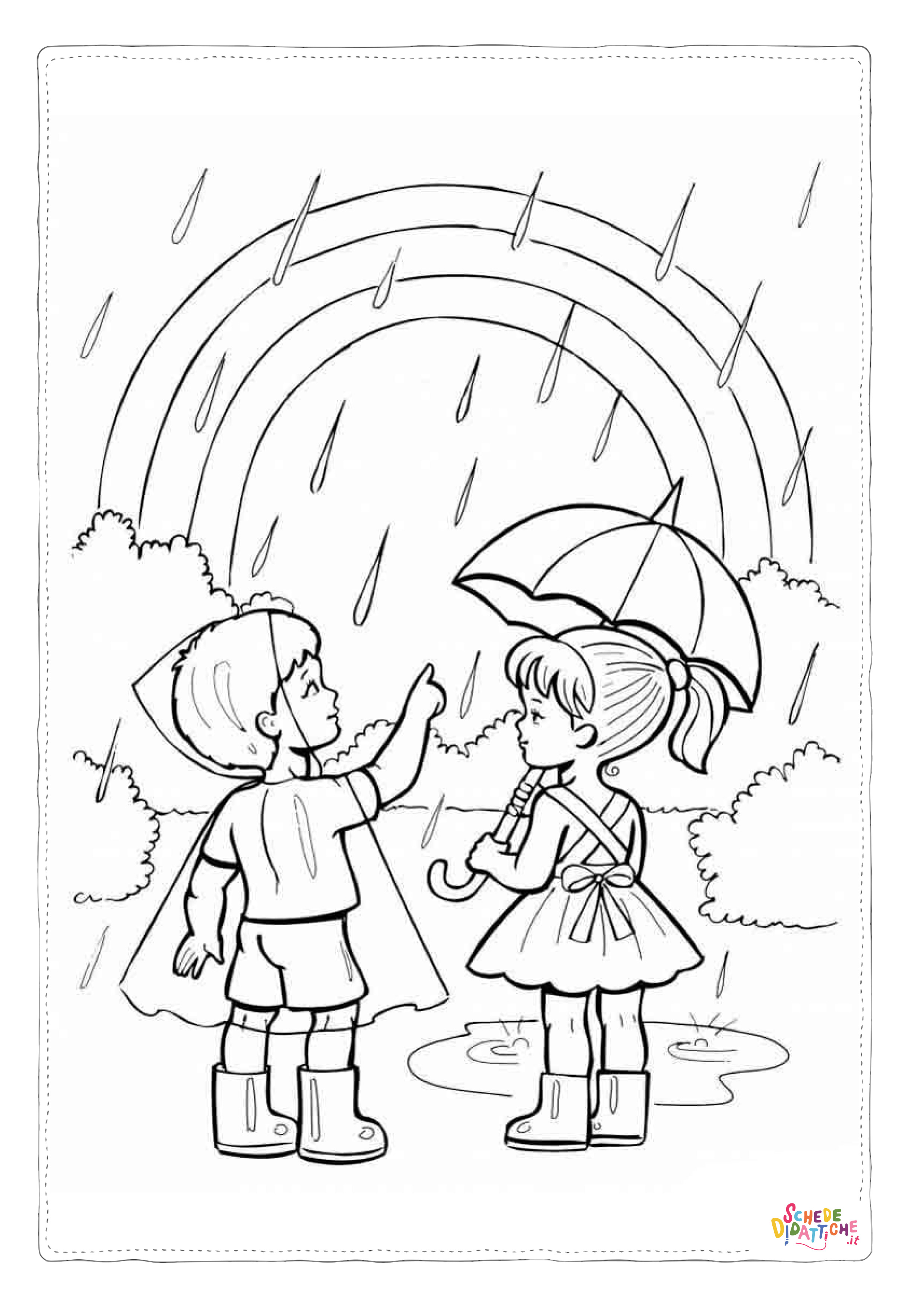 Disegno "Disegno di arcobaleno da stampare e colorare 65" Disegno di arcobaleno da stampare e colorare 65
