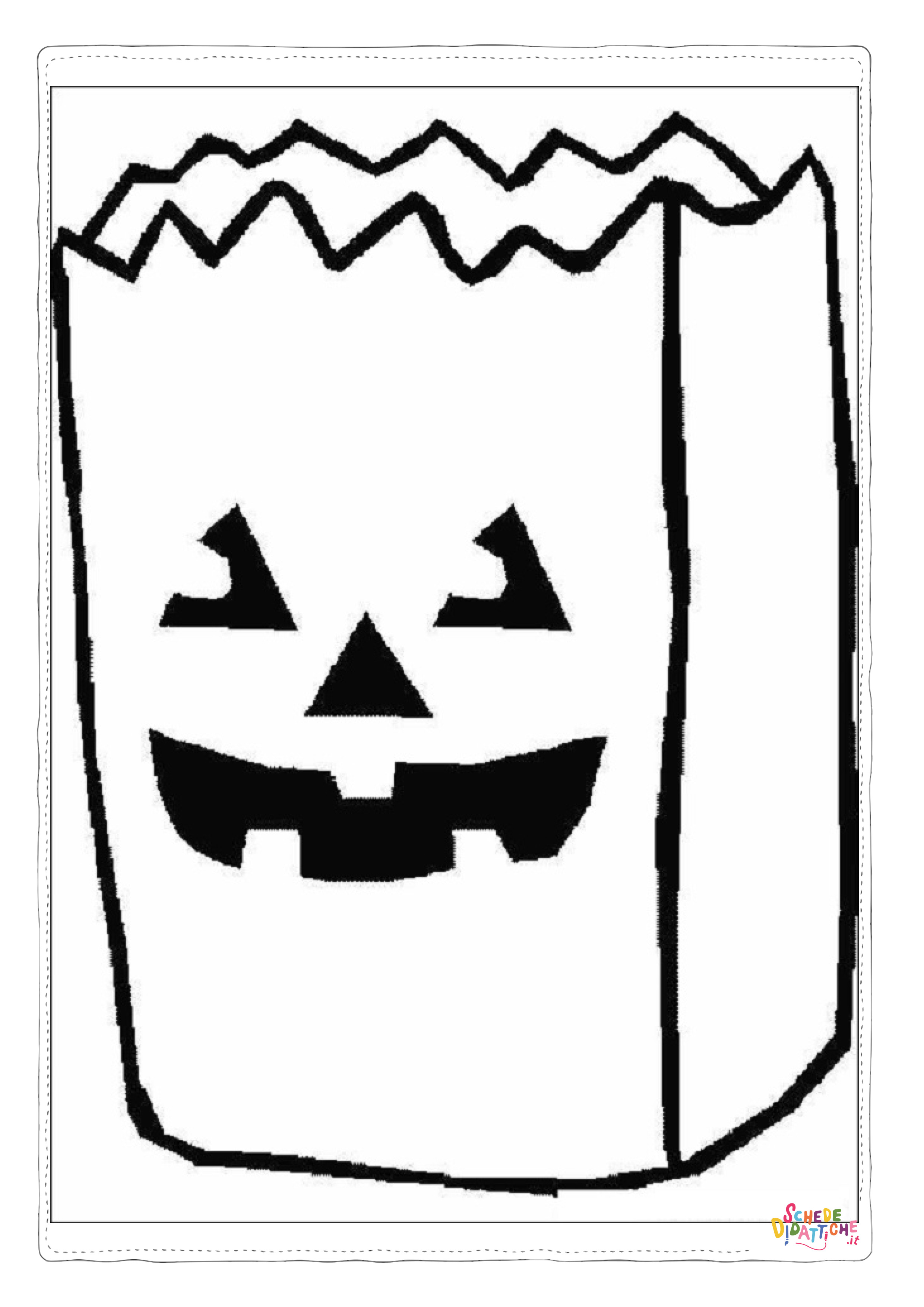 Disegno "Disegno di zucca di Halloween da stampare e colorare 108" Disegno di zucca di Halloween da stampare e colorare 108