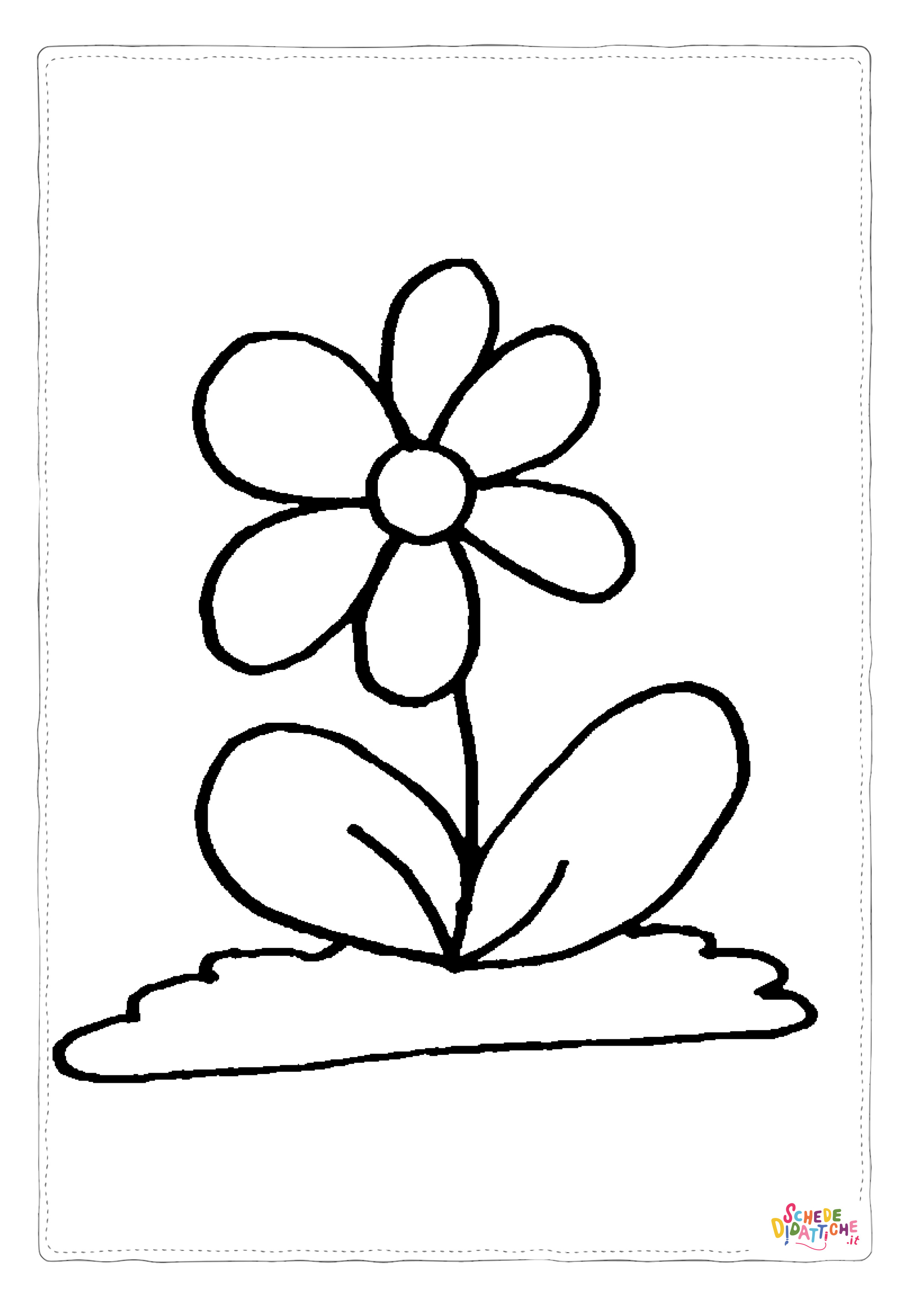 Disegno "Semplice-fiore-nel-prato-disegno-da-colorare" Semplice-fiore-nel-prato-disegno-da-colorare
