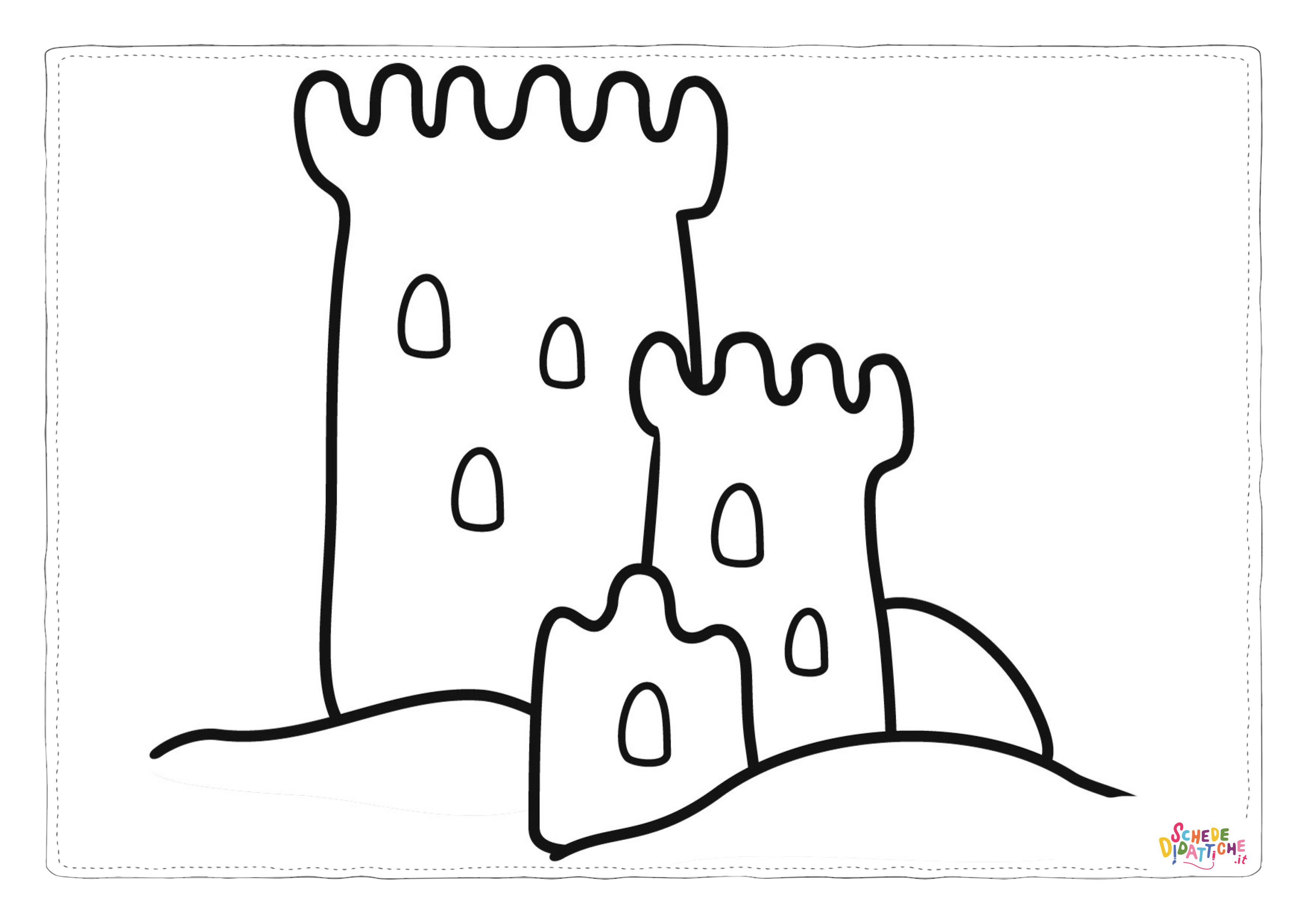Disegno "Castelli di sapbbia in spiaggia 30" Castelli di sapbbia in spiaggia 30
