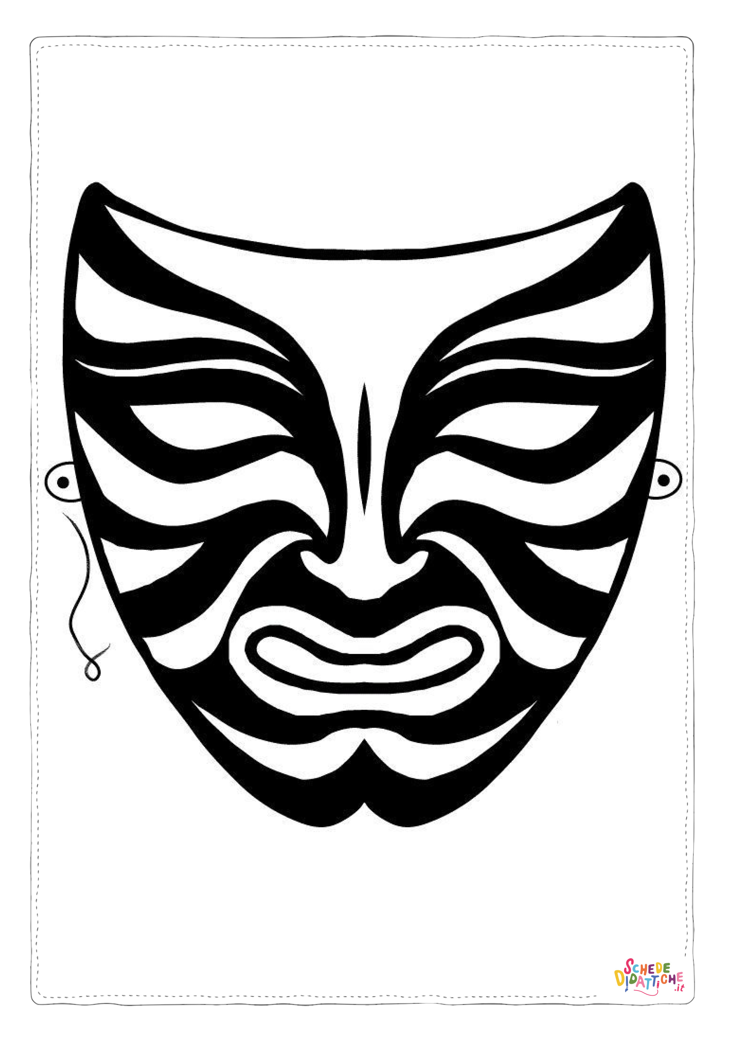 Disegno di maschera da stampare e colorare 119