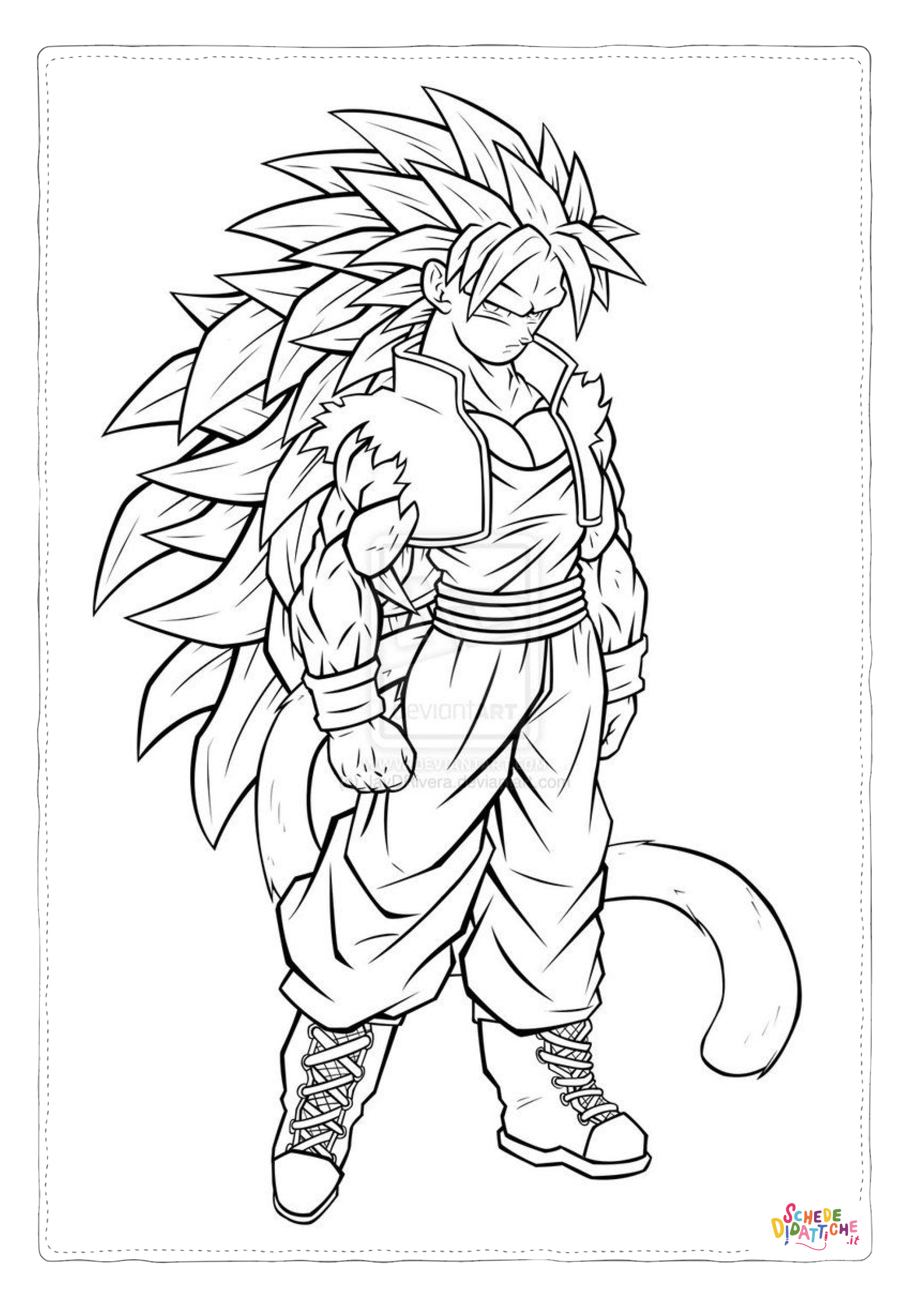 Disegno "Disegno di Dragon Ball da stampare e colorare 163" Disegno di Dragon Ball da stampare e colorare 163