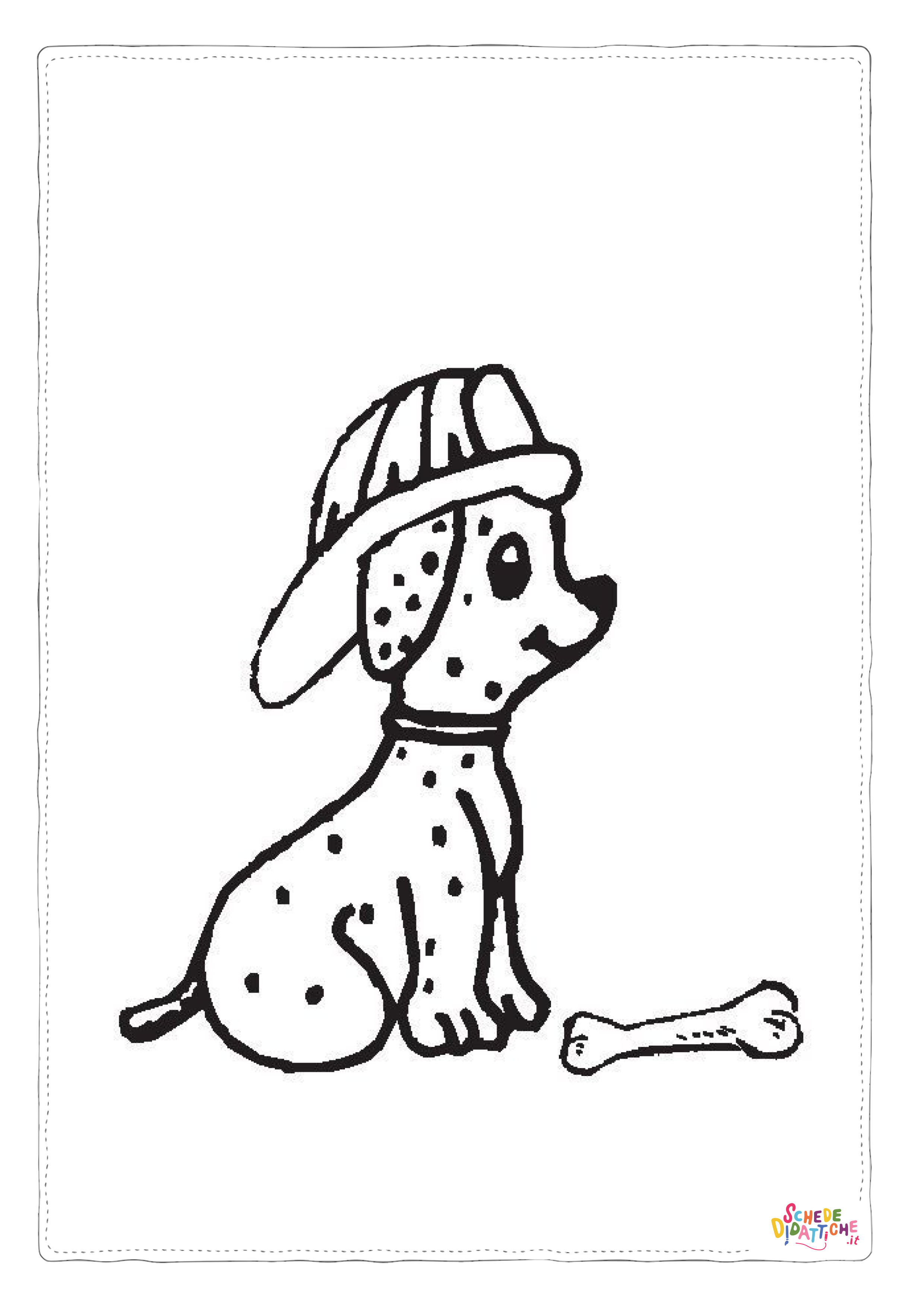 Disegno "Disegno di Paw Patrol - Cane pompiere da stampare e colorare 59" Disegno di Paw Patrol - Cane pompiere da stampare e colorare 59