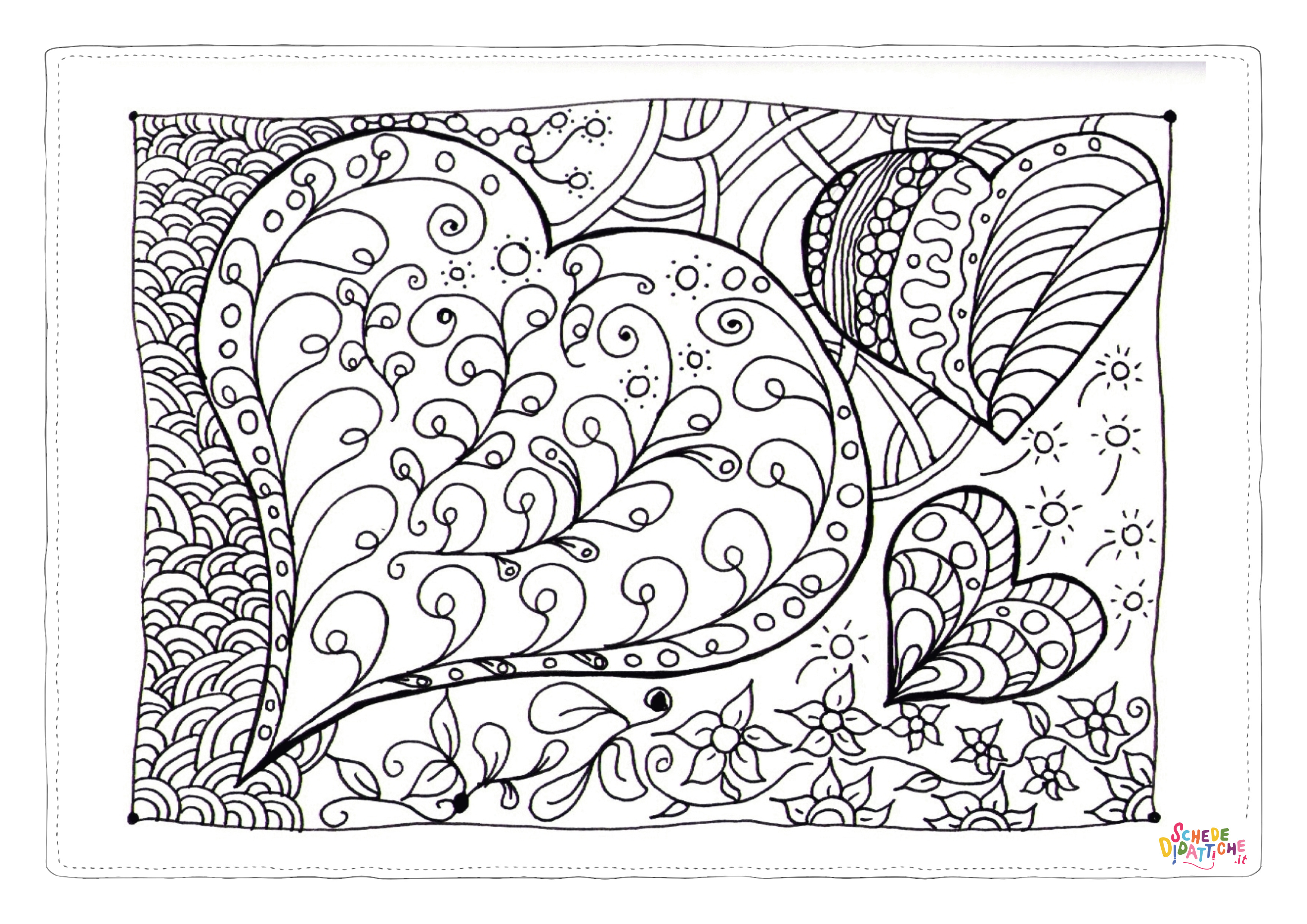 Disegno "Disegno di mandala da stampare e colorare 850" Disegno di mandala da stampare e colorare 850