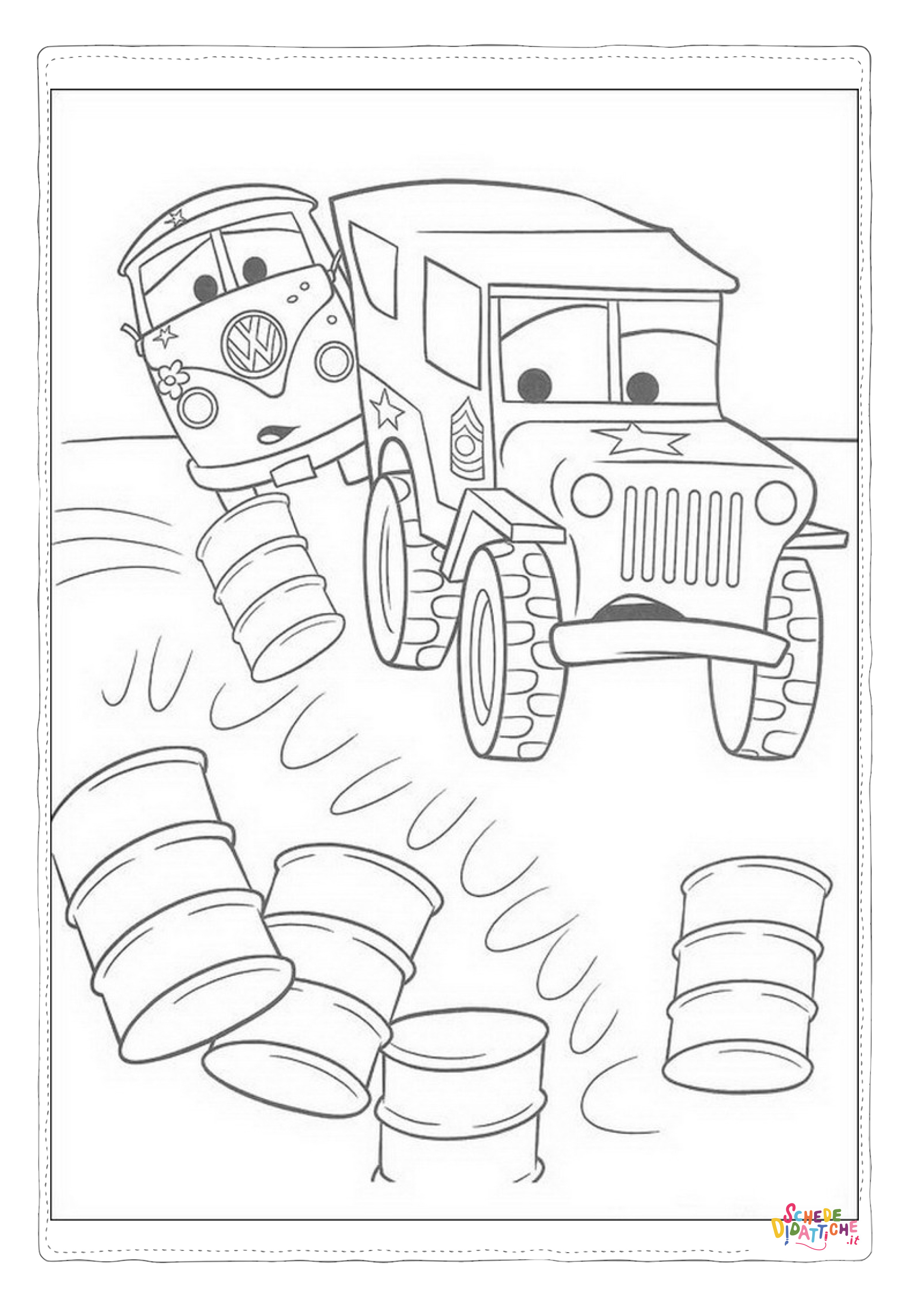 Disegno "Disegno di Cars da stampare e colorare 159" Disegno di Cars da stampare e colorare 159