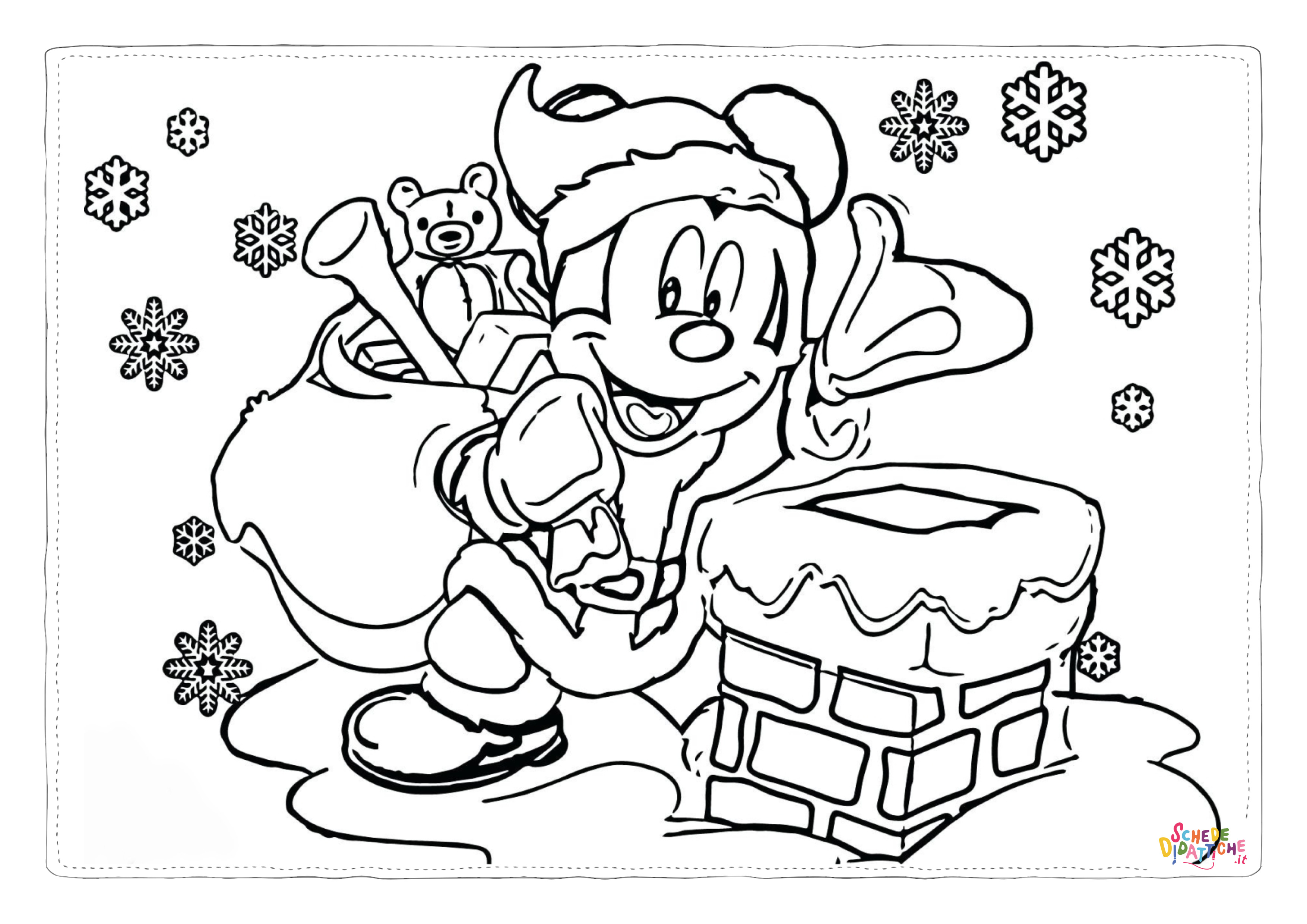 Disegno di Topolino da stampare e colorare 196