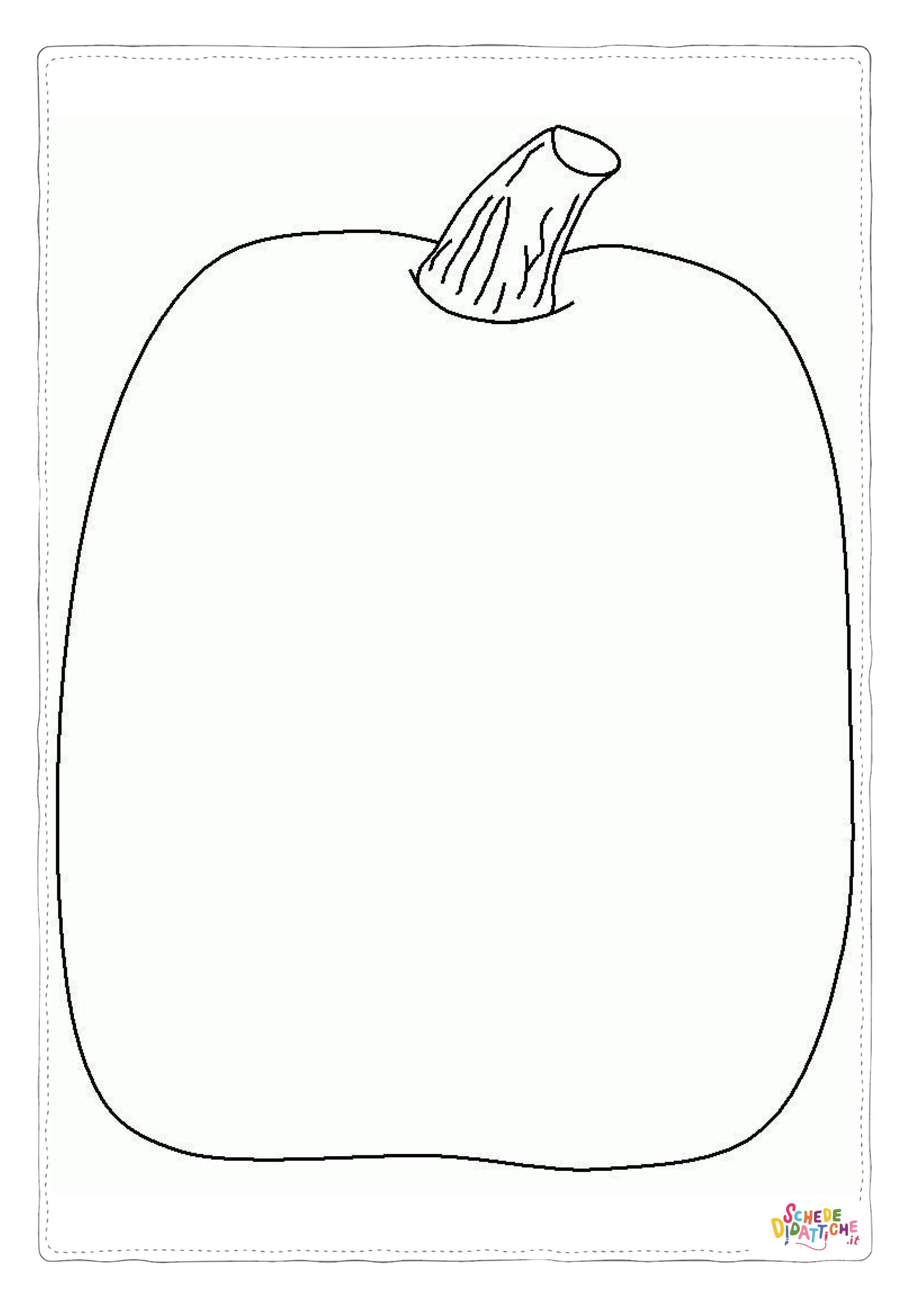 Disegno di peperone da stampare e colorare 9